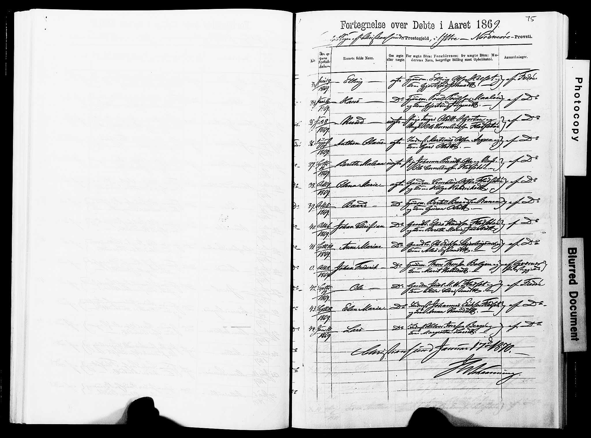 Ministerialprotokoller, klokkerbøker og fødselsregistre - Møre og Romsdal, AV/SAT-A-1454/572/L0857: Ministerialbok nr. 572D01, 1866-1872, s. 75