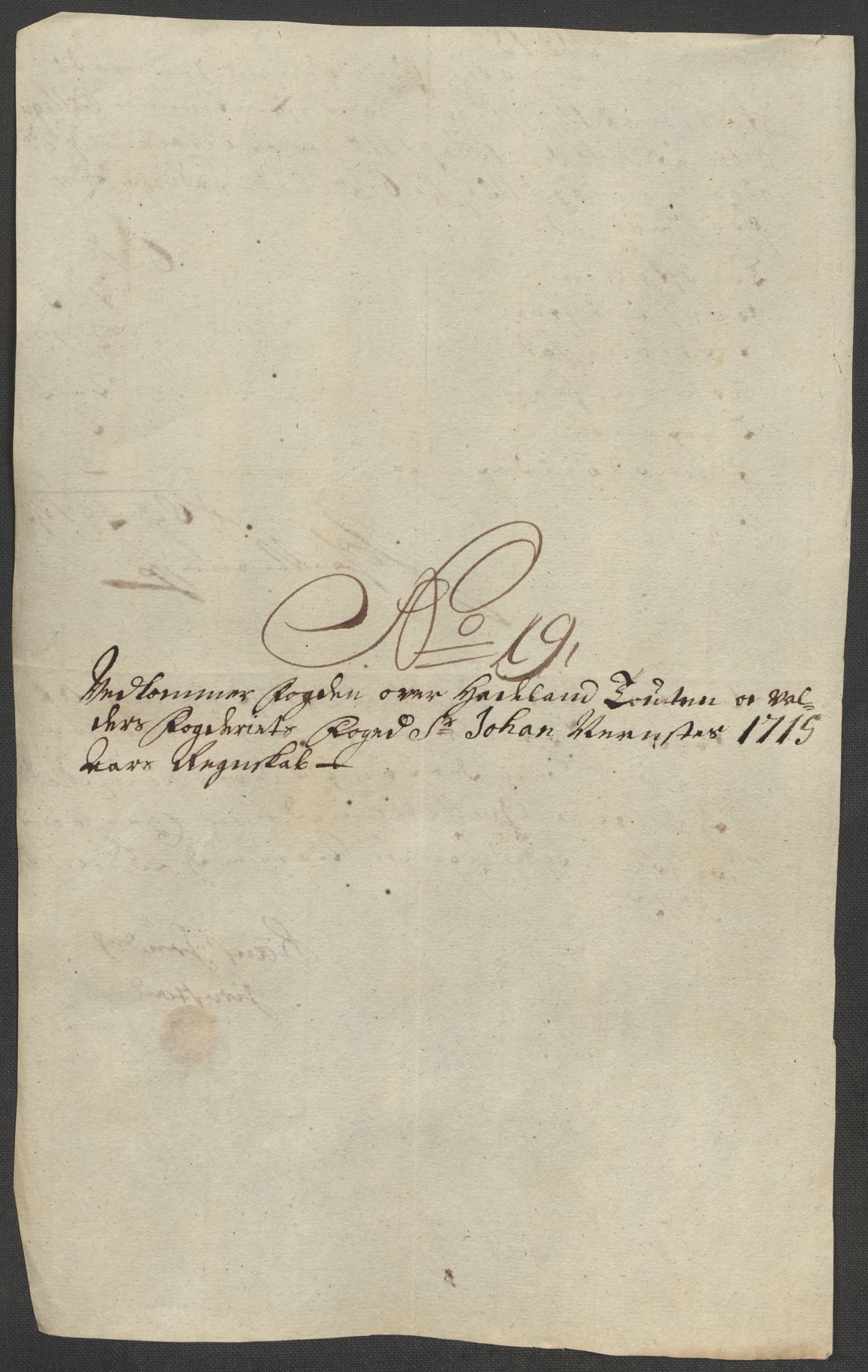 Rentekammeret inntil 1814, Reviderte regnskaper, Fogderegnskap, RA/EA-4092/R18/L1314: Fogderegnskap Hadeland, Toten og Valdres, 1715, s. 445
