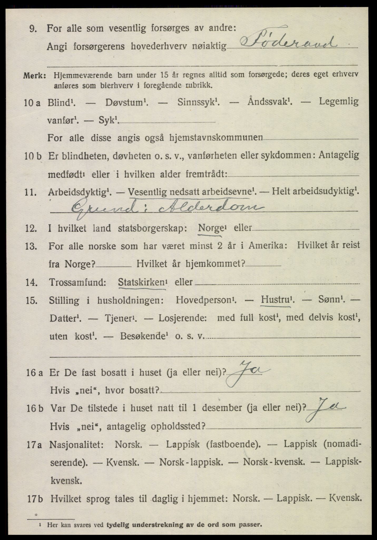 SAT, Folketelling 1920 for 1727 Beitstad herred, 1920, s. 3484