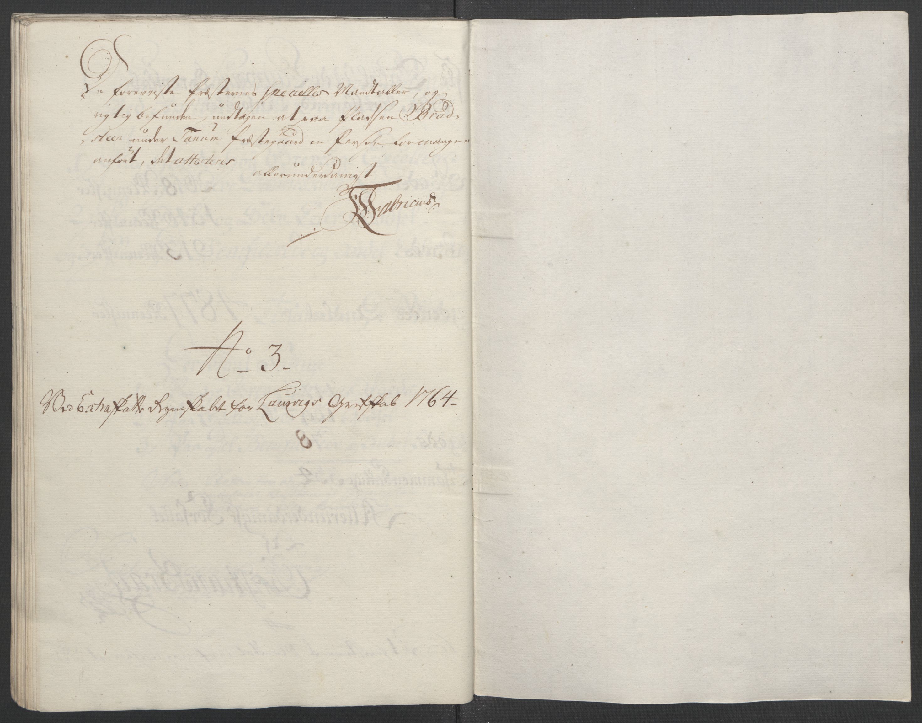 Rentekammeret inntil 1814, Reviderte regnskaper, Fogderegnskap, RA/EA-4092/R33/L2033: Ekstraskatten Larvik grevskap, 1762-1764, s. 539