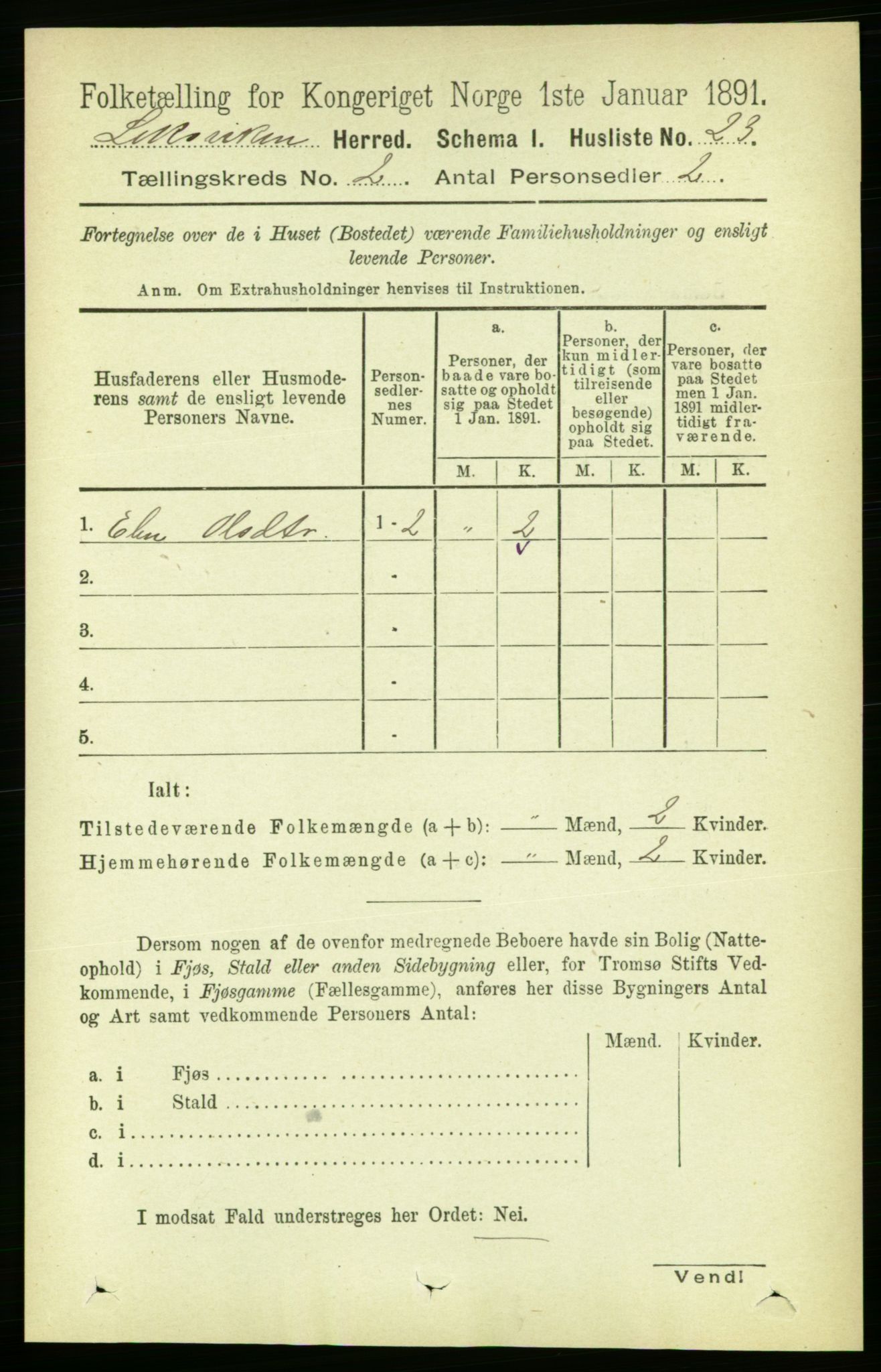 RA, Folketelling 1891 for 1718 Leksvik herred, 1891, s. 619