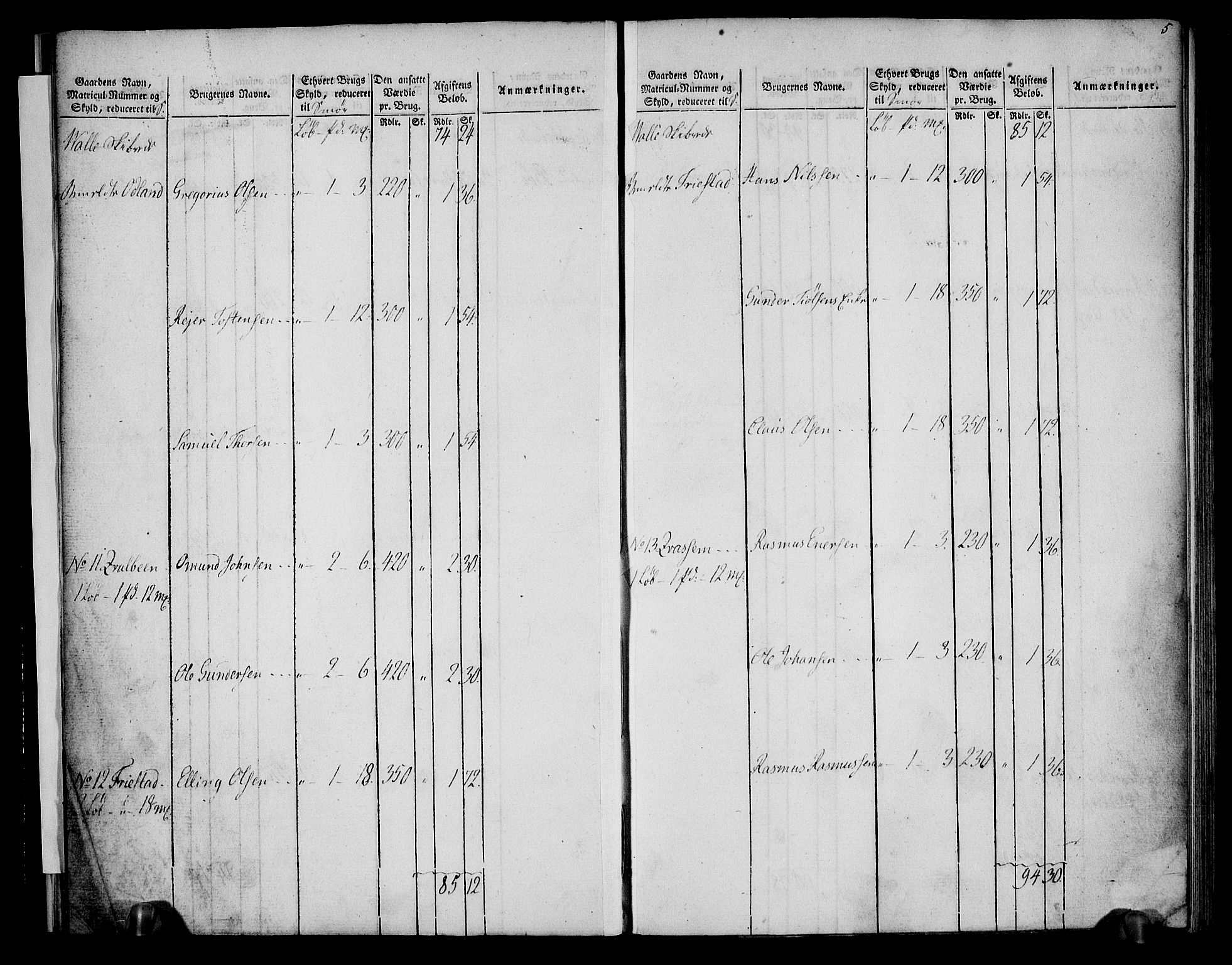 Rentekammeret inntil 1814, Realistisk ordnet avdeling, AV/RA-EA-4070/N/Ne/Nea/L0099: Jæren og Dalane fogderi. Oppebørselsregister, 1803-1804, s. 8