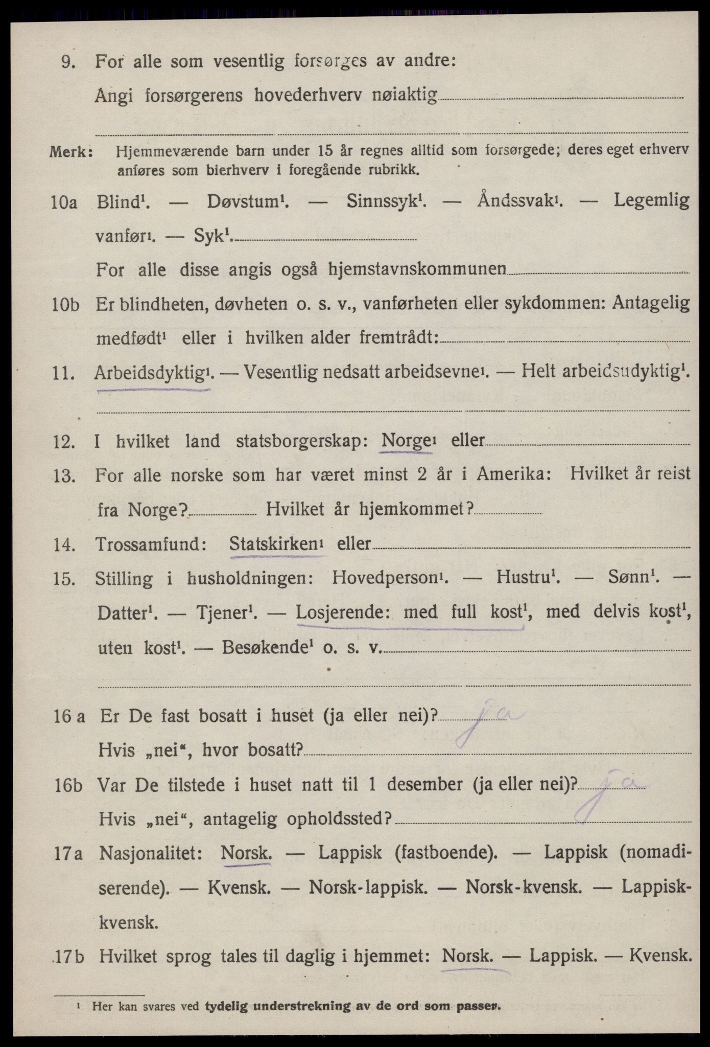SAT, Folketelling 1920 for 1627 Bjugn herred, 1920, s. 1726