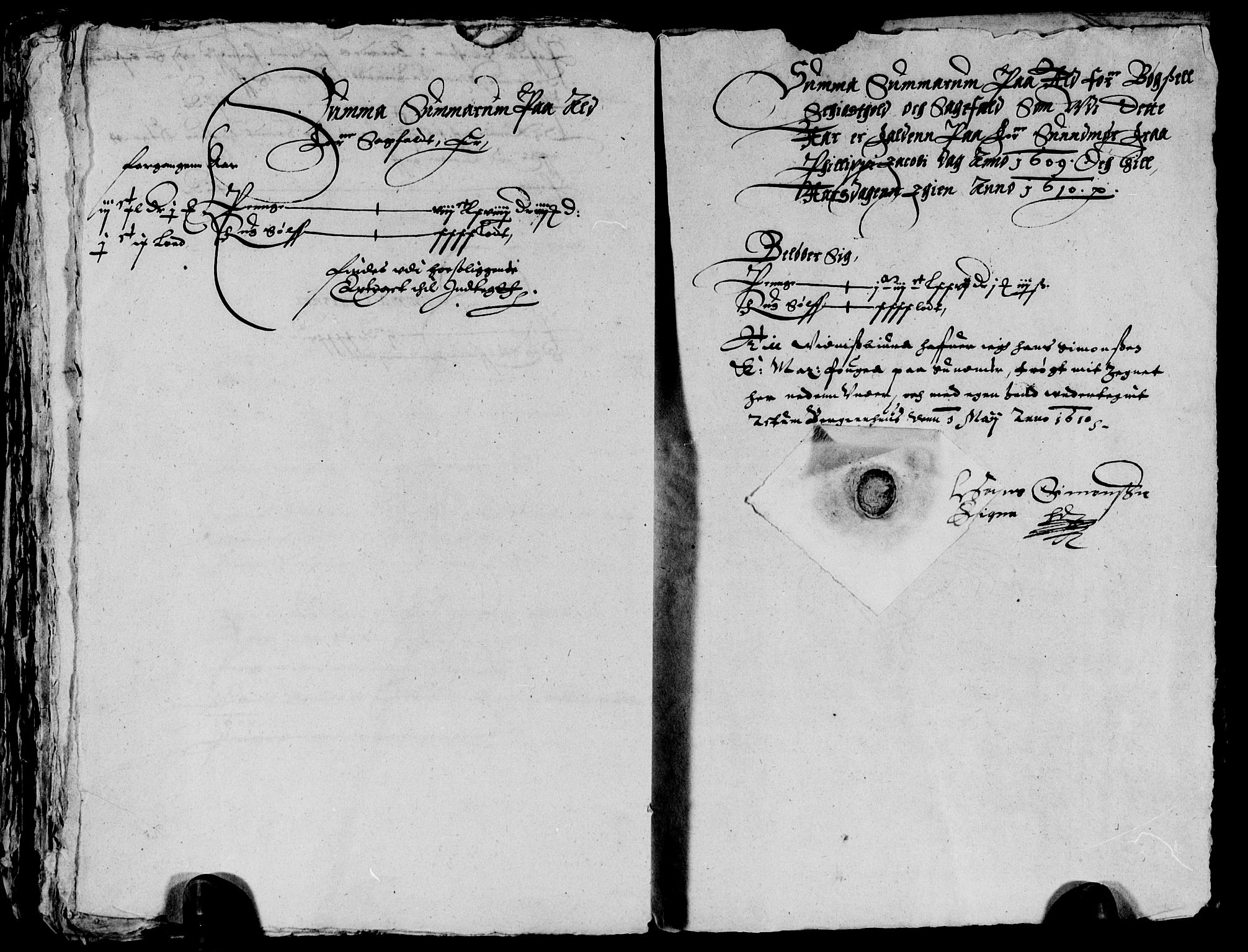 Rentekammeret inntil 1814, Reviderte regnskaper, Lensregnskaper, AV/RA-EA-5023/R/Rb/Rbt/L0006: Bergenhus len, 1608-1611