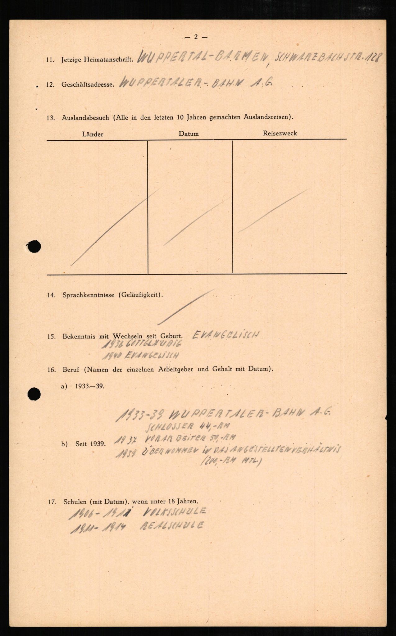 Forsvaret, Forsvarets overkommando II, AV/RA-RAFA-3915/D/Db/L0007: CI Questionaires. Tyske okkupasjonsstyrker i Norge. Tyskere., 1945-1946, s. 377