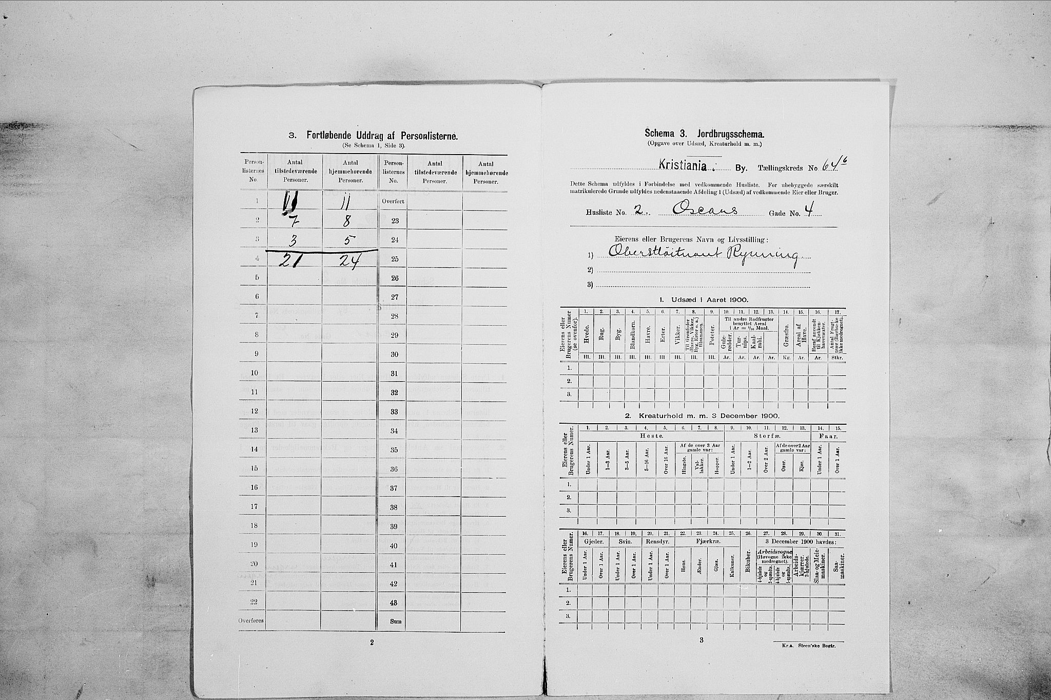 SAO, Folketelling 1900 for 0301 Kristiania kjøpstad, 1900, s. 68728