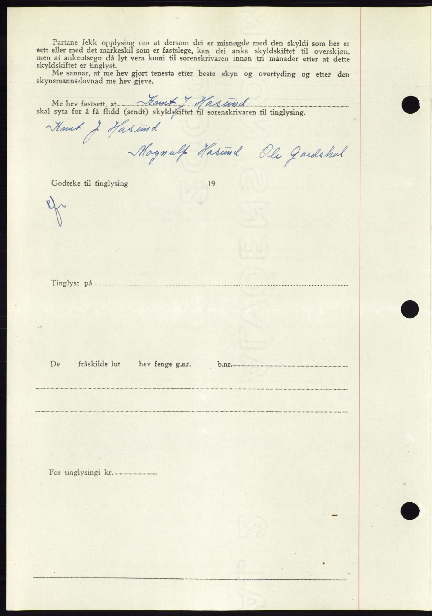 Søre Sunnmøre sorenskriveri, AV/SAT-A-4122/1/2/2C/L0081: Pantebok nr. 7A, 1947-1948, Dagboknr: 1755/1947