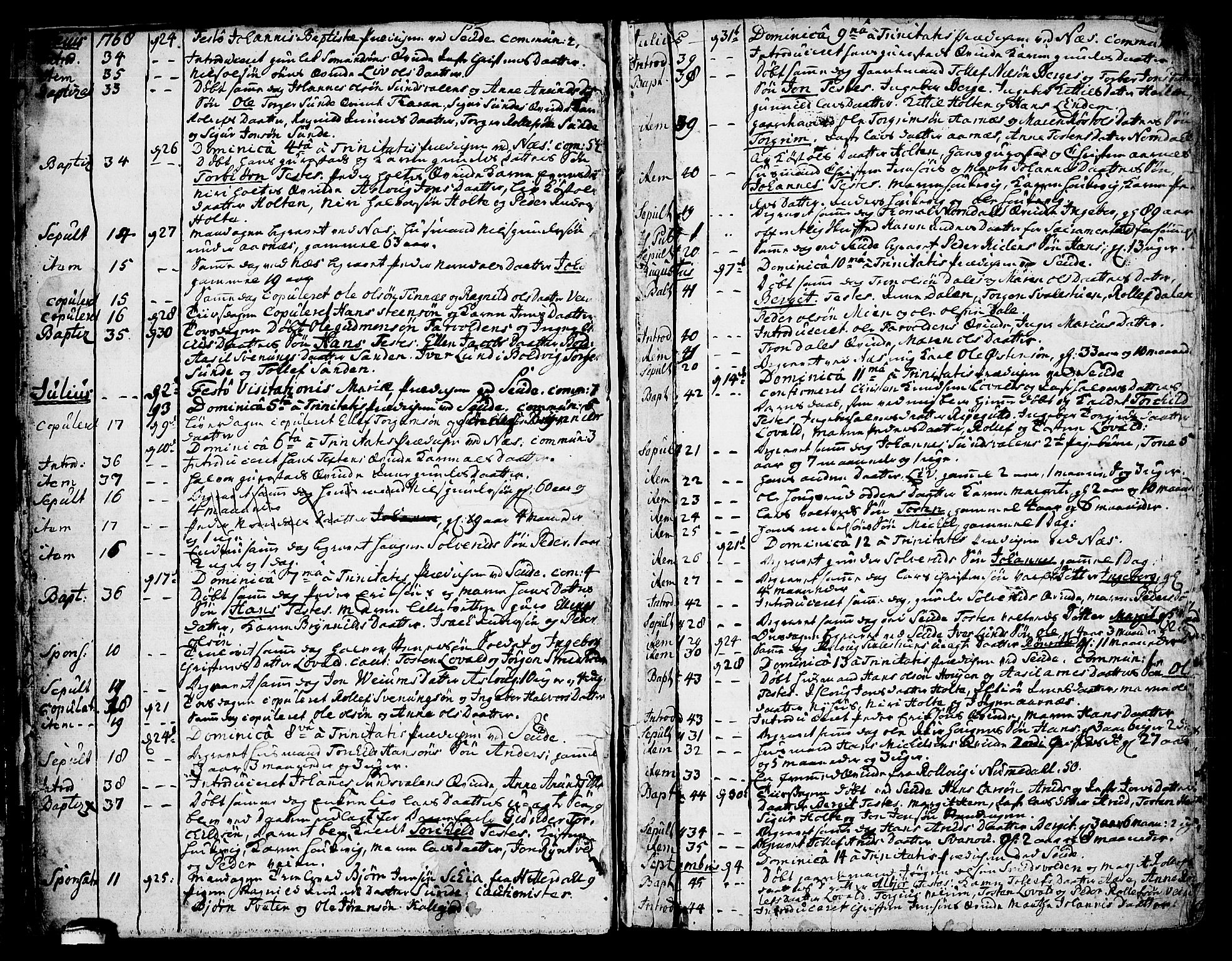 Sauherad kirkebøker, SAKO/A-298/F/Fa/L0004: Ministerialbok nr. I 4, 1767-1814