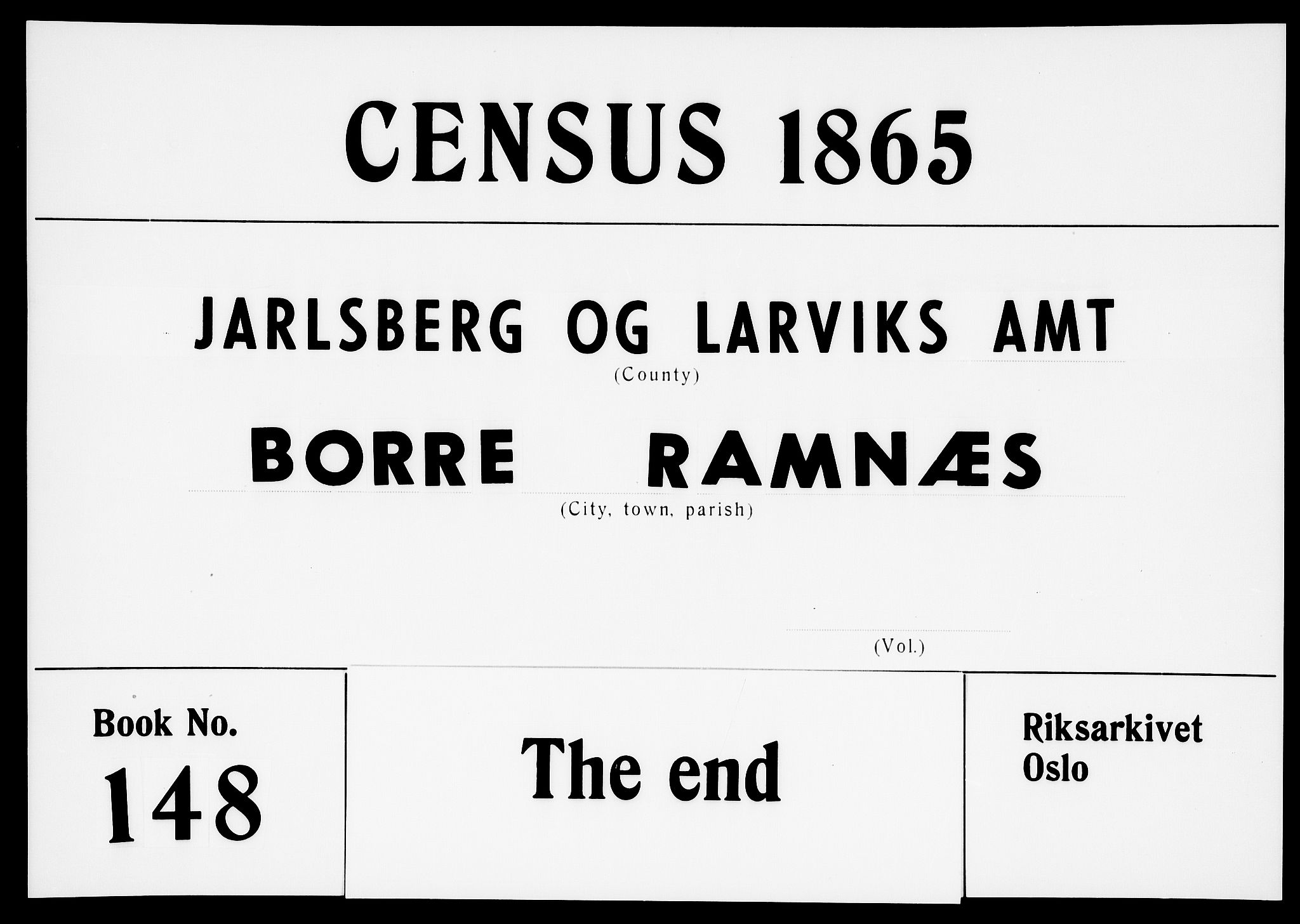 RA, Folketelling 1865 for 0718P Ramnes prestegjeld, 1865, s. 130
