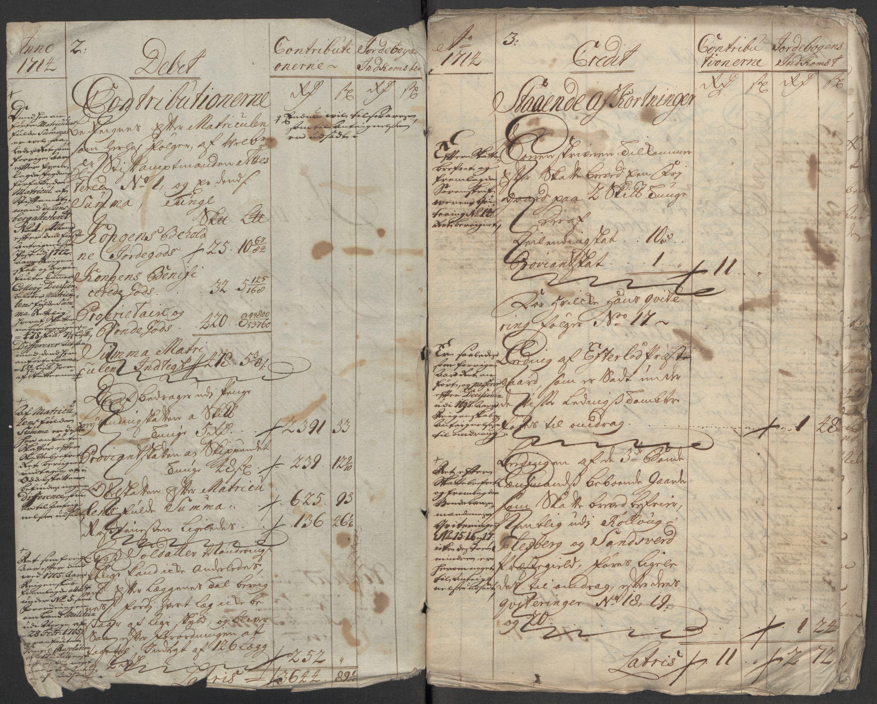 Rentekammeret inntil 1814, Reviderte regnskaper, Fogderegnskap, AV/RA-EA-4092/R24/L1589: Fogderegnskap Numedal og Sandsvær, 1714, s. 4