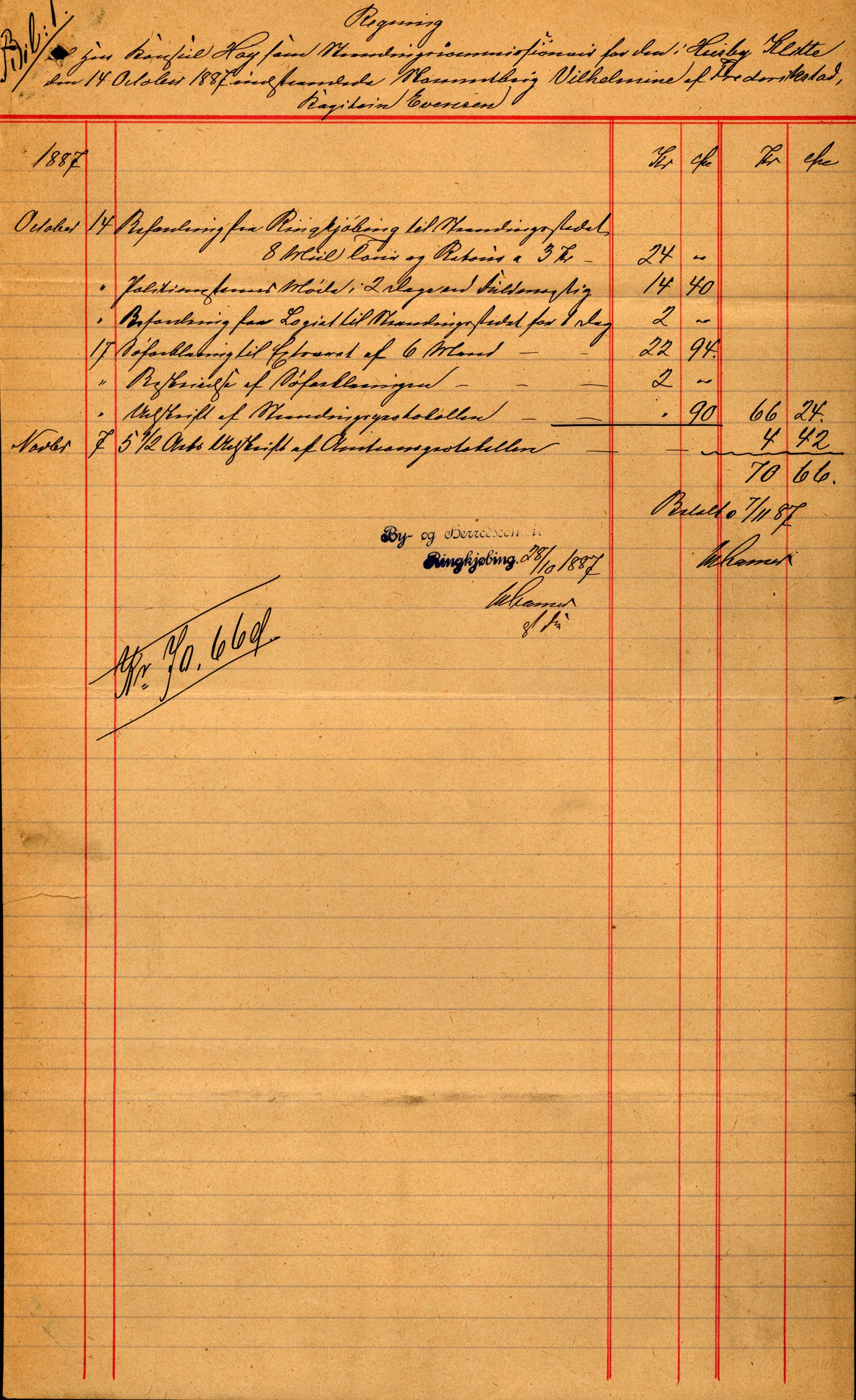 Pa 63 - Østlandske skibsassuranceforening, VEMU/A-1079/G/Ga/L0020/0001: Havaridokumenter / Tellus, Telanak, Wilhelmine, 1887, s. 168