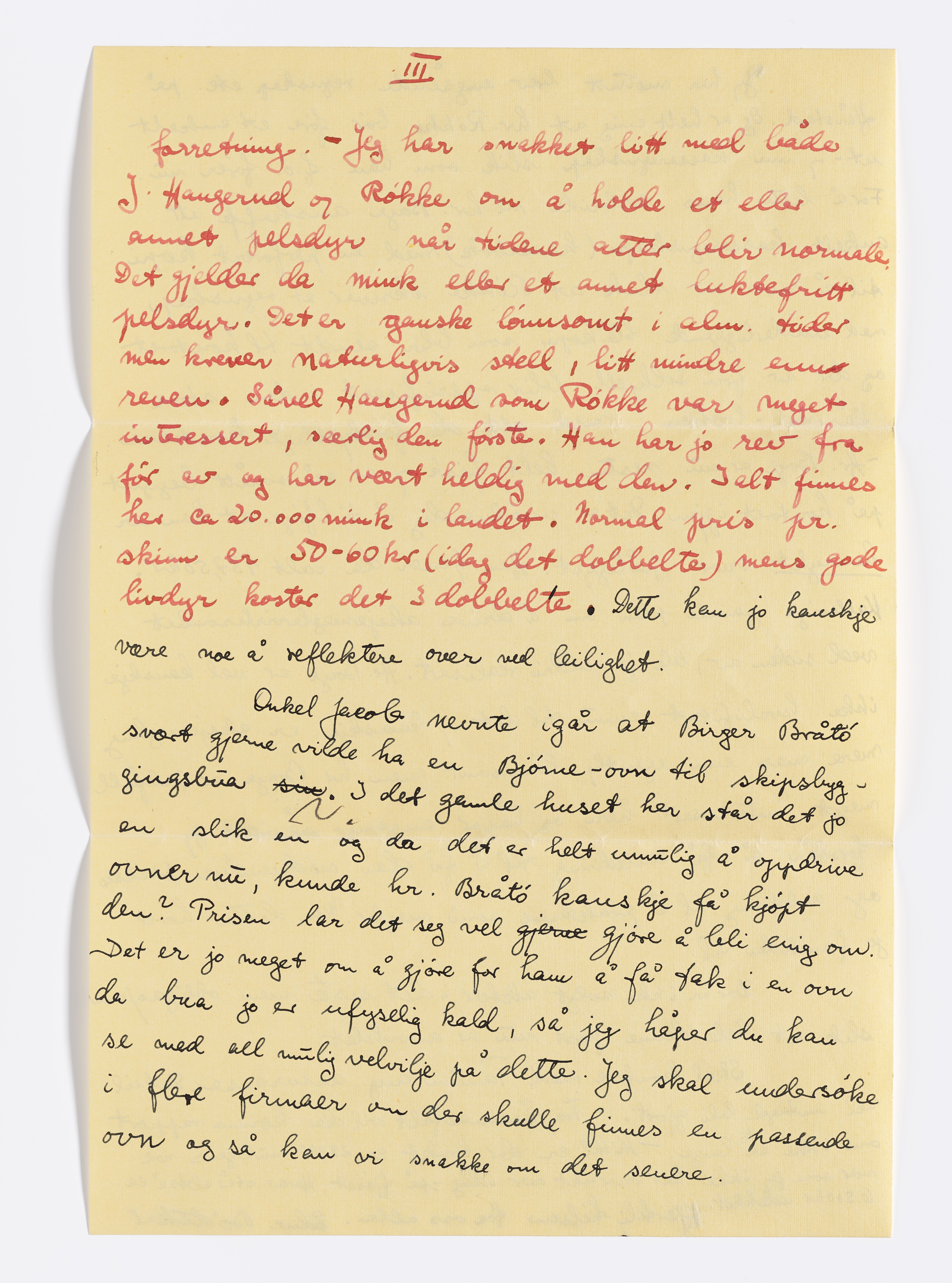 Johannes Sejersted Bødtker, AFM/GRI-1001/D/Db/Dbb/L0001/0006: Inngående brev / Brev