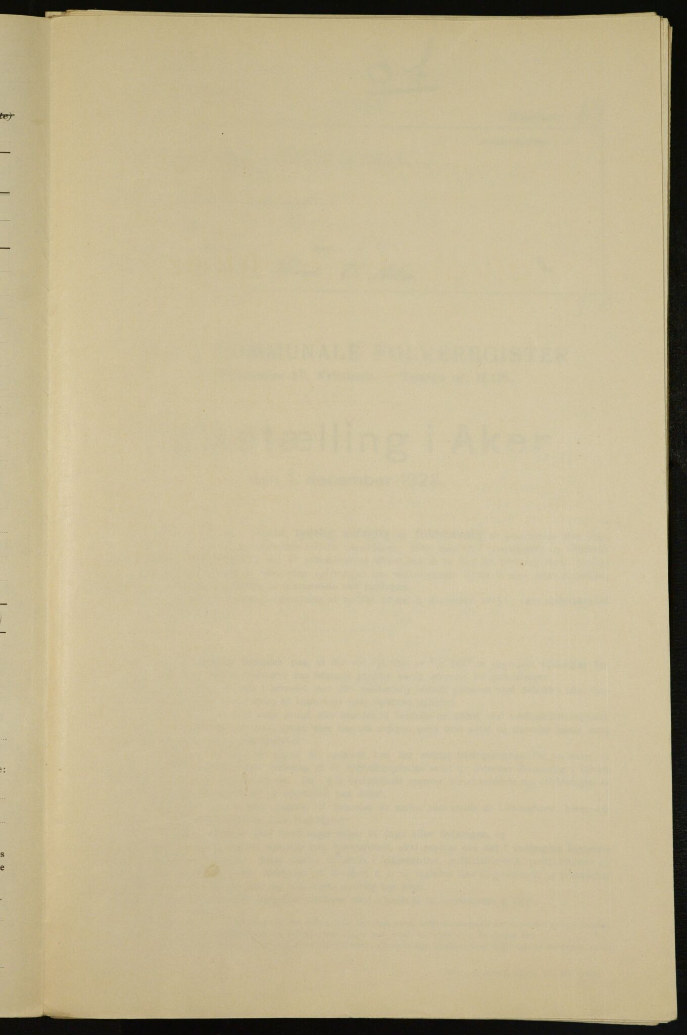 , Kommunal folketelling 1.12.1923 for Aker, 1923, s. 7000