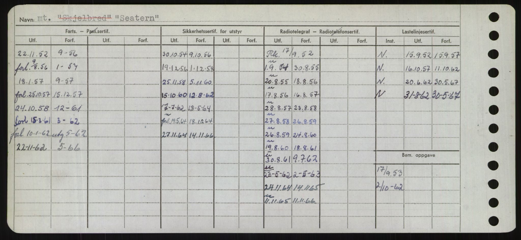 Sjøfartsdirektoratet med forløpere, Skipsmålingen, RA/S-1627/H/Hd/L0032: Fartøy, San-Seve, s. 370