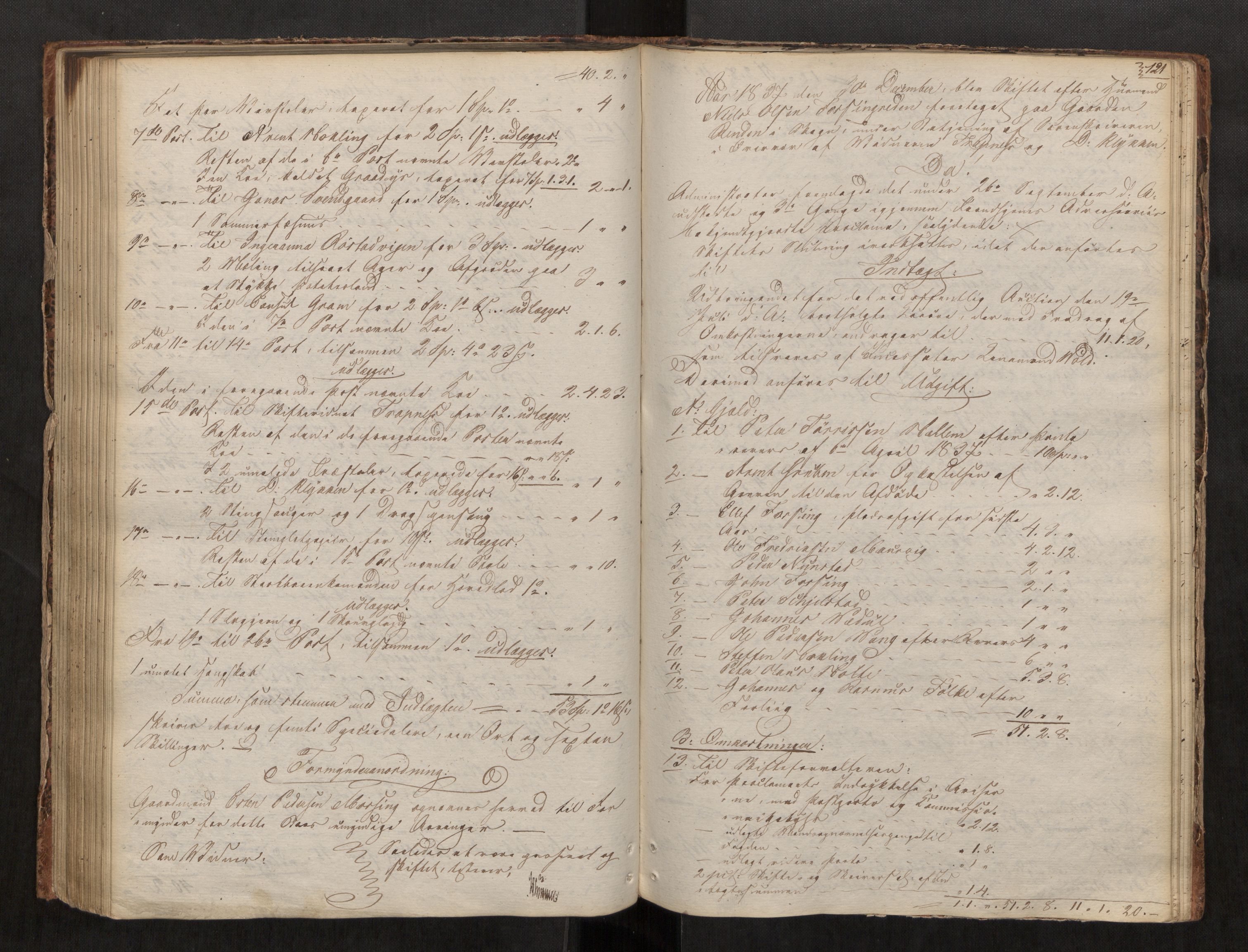 Stjør- og Verdal sorenskriveri, AV/SAT-A-4167/1/3/3A/L0029: Skifteprotokoll 24, 1818-1841, s. 121