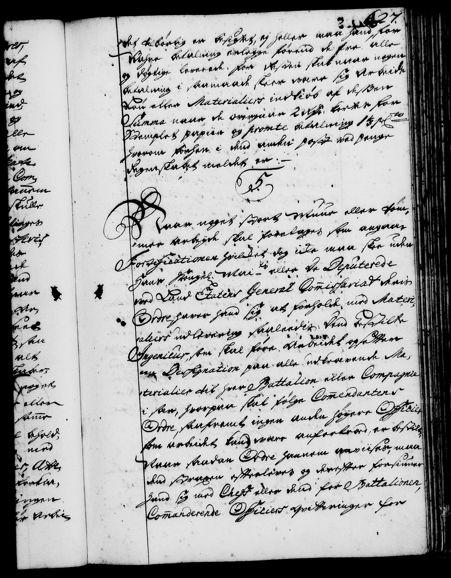 Rentekammeret, Kammerkanselliet, RA/EA-3111/G/Gg/Ggi/L0001: Norsk instruksjonsprotokoll med register (merket RK 53.34), 1720-1729, s. 427