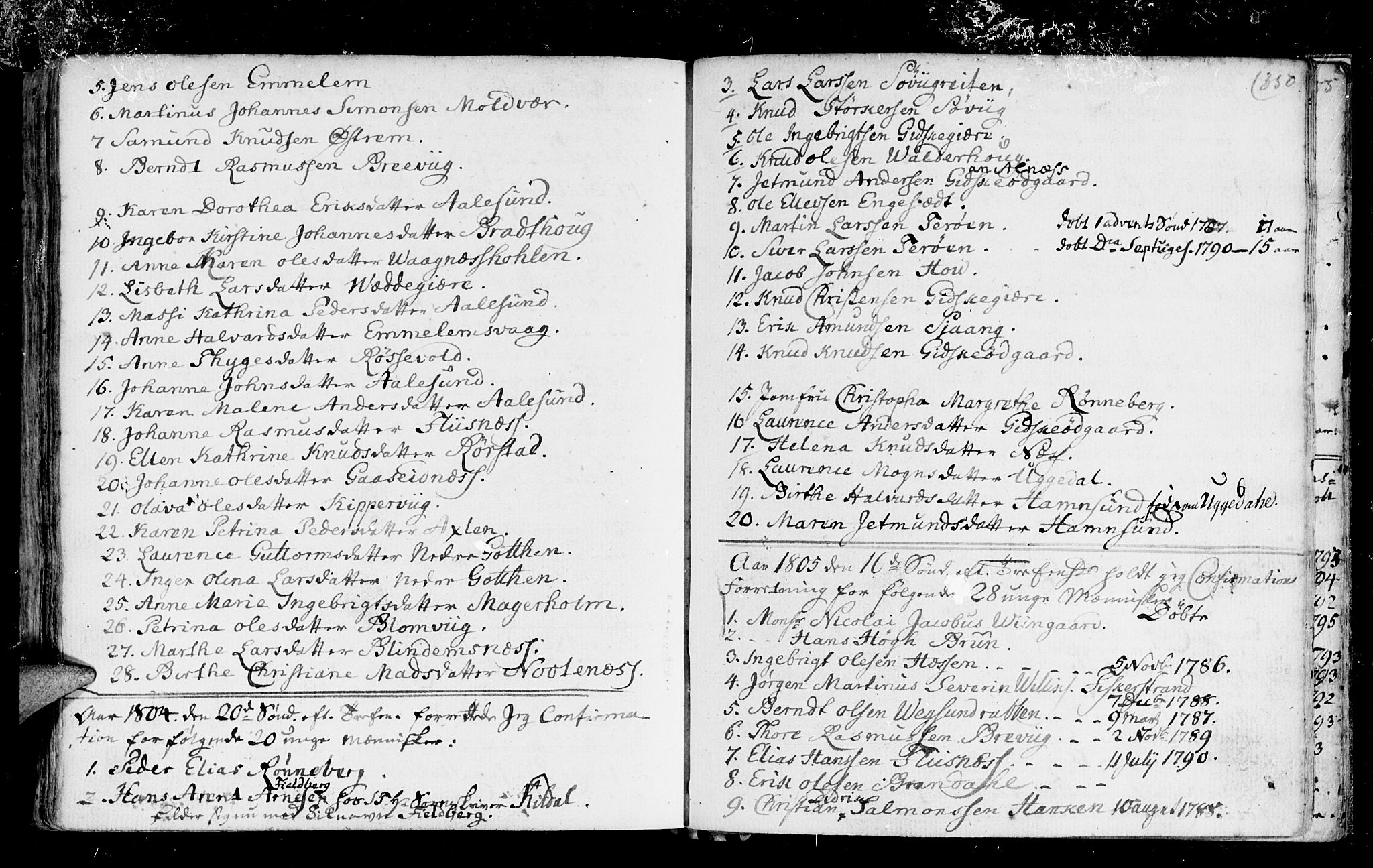 Ministerialprotokoller, klokkerbøker og fødselsregistre - Møre og Romsdal, AV/SAT-A-1454/528/L0394: Ministerialbok nr. 528A05, 1801-1826, s. 350