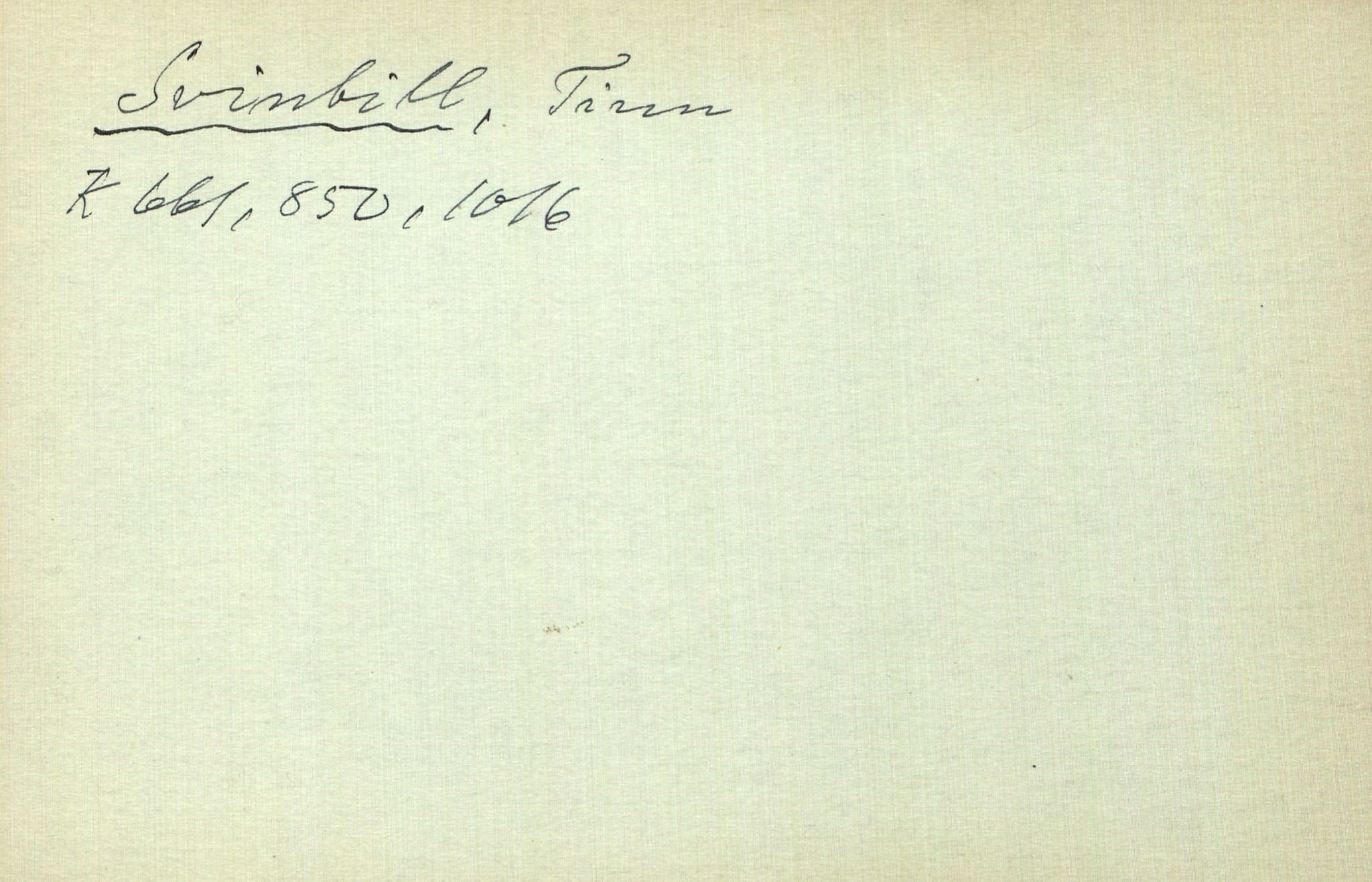 Rikard Berge, TEMU/TGM-A-1003/I/L0020: Personregister- S, 1910-1950