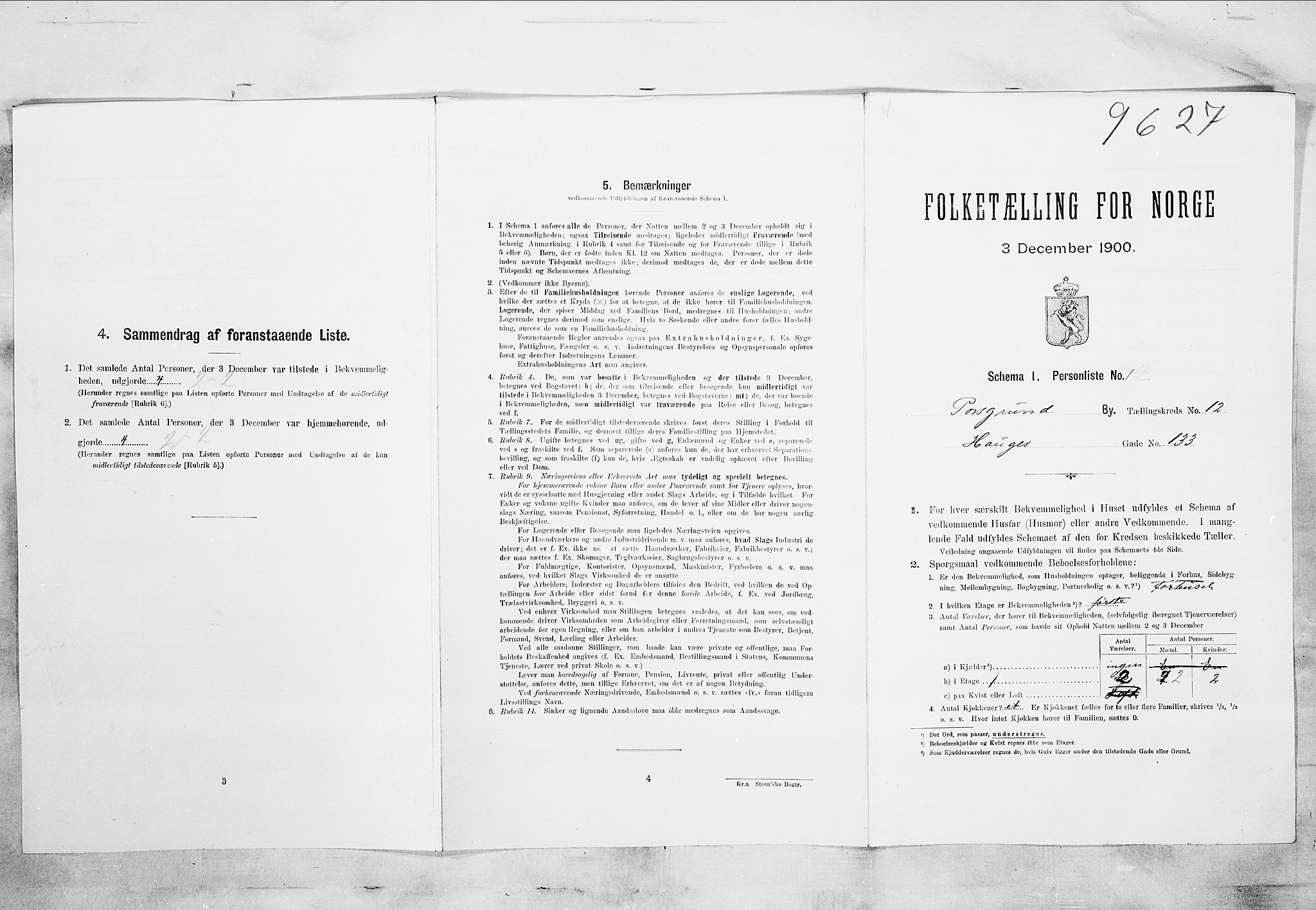 SAKO, Folketelling 1900 for 0805 Porsgrunn kjøpstad, 1900, s. 2162
