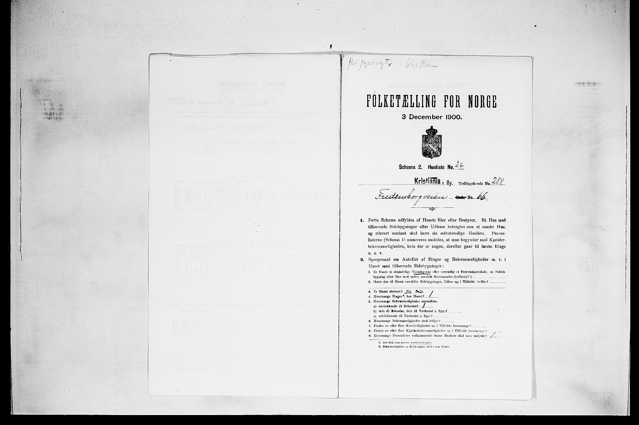 SAO, Folketelling 1900 for 0301 Kristiania kjøpstad, 1900, s. 25183