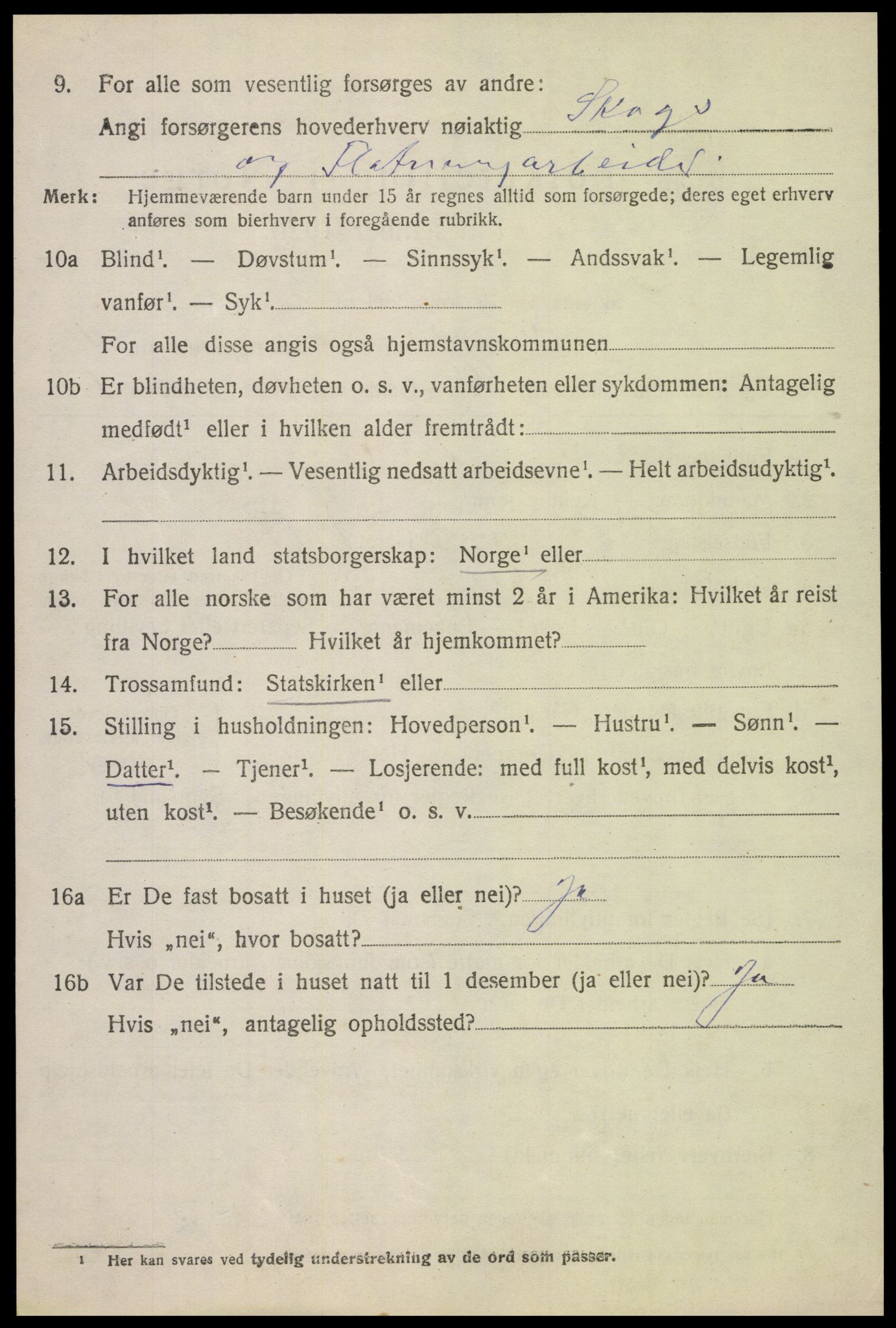 SAH, Folketelling 1920 for 0525 Biri herred, 1920, s. 1542
