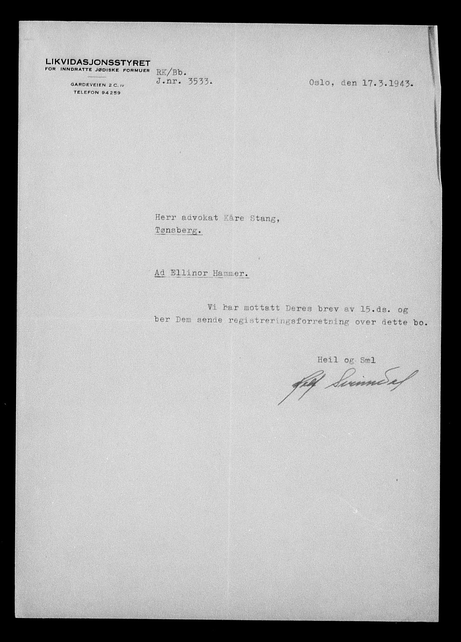 Justisdepartementet, Tilbakeføringskontoret for inndratte formuer, AV/RA-S-1564/H/Hc/Hcd/L0998: --, 1945-1947, s. 16