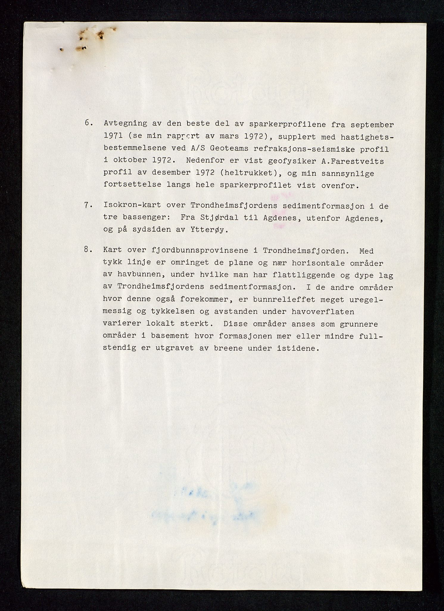 Industridepartementet, Oljekontoret, AV/SAST-A-101348/Da/L0008:  Arkivnøkkel 721- 722 Geofysikk, forskning, 1970-1972, s. 100