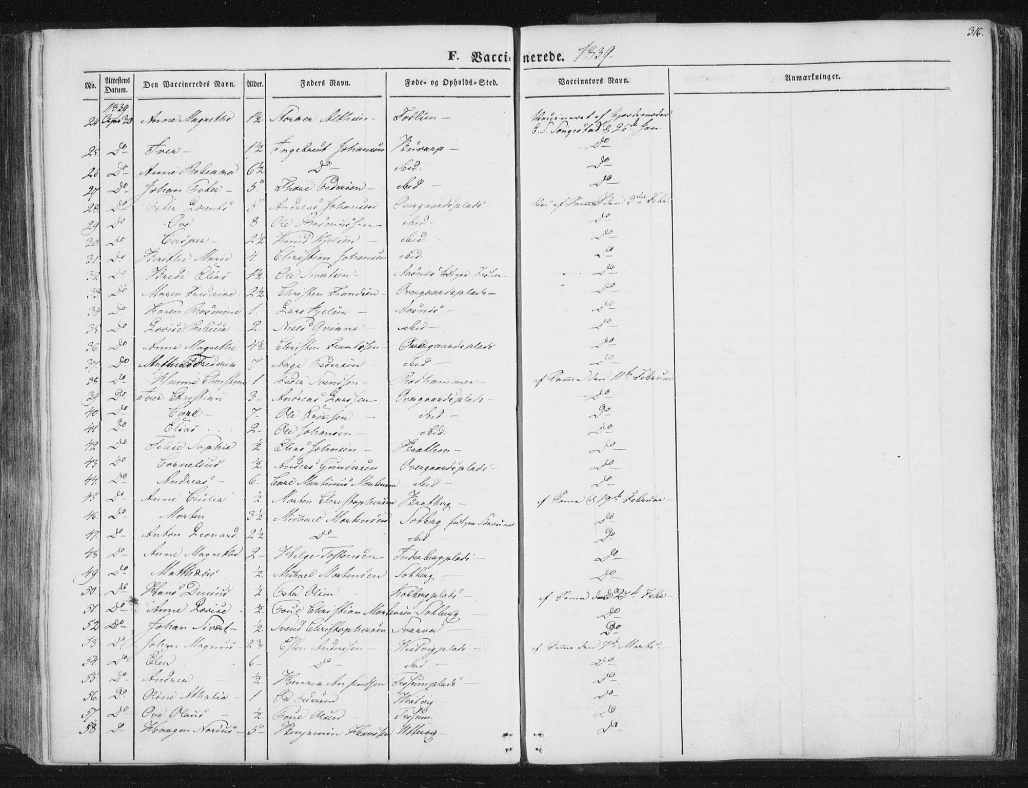 Ministerialprotokoller, klokkerbøker og fødselsregistre - Nord-Trøndelag, AV/SAT-A-1458/741/L0392: Ministerialbok nr. 741A06, 1836-1848, s. 316