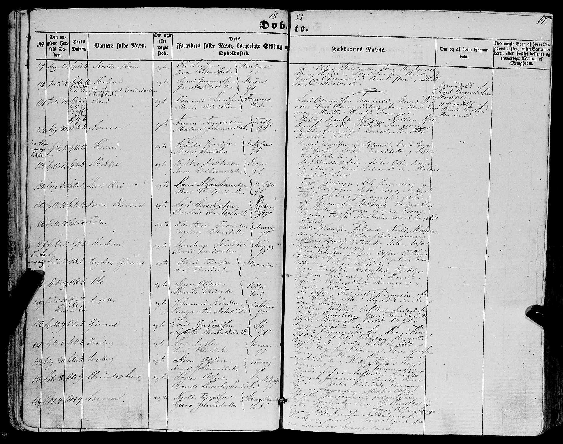Fjelberg sokneprestembete, AV/SAB-A-75201/H/Haa: Ministerialbok nr. A 7, 1851-1867, s. 17