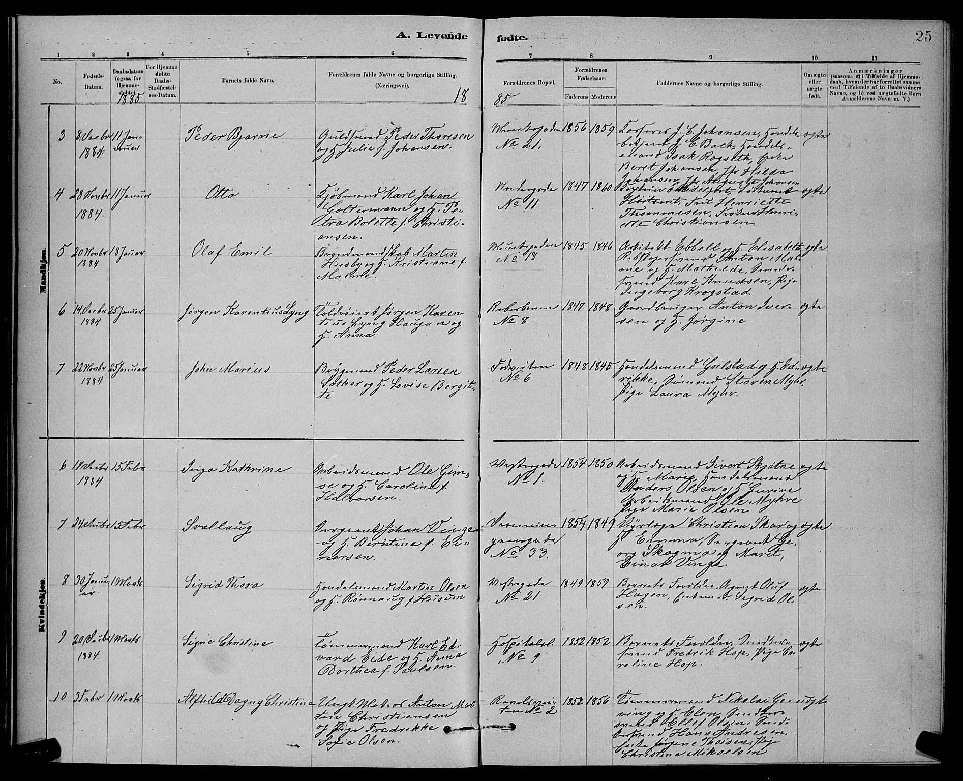 Ministerialprotokoller, klokkerbøker og fødselsregistre - Sør-Trøndelag, SAT/A-1456/601/L0092: Klokkerbok nr. 601C10, 1884-1897, s. 25