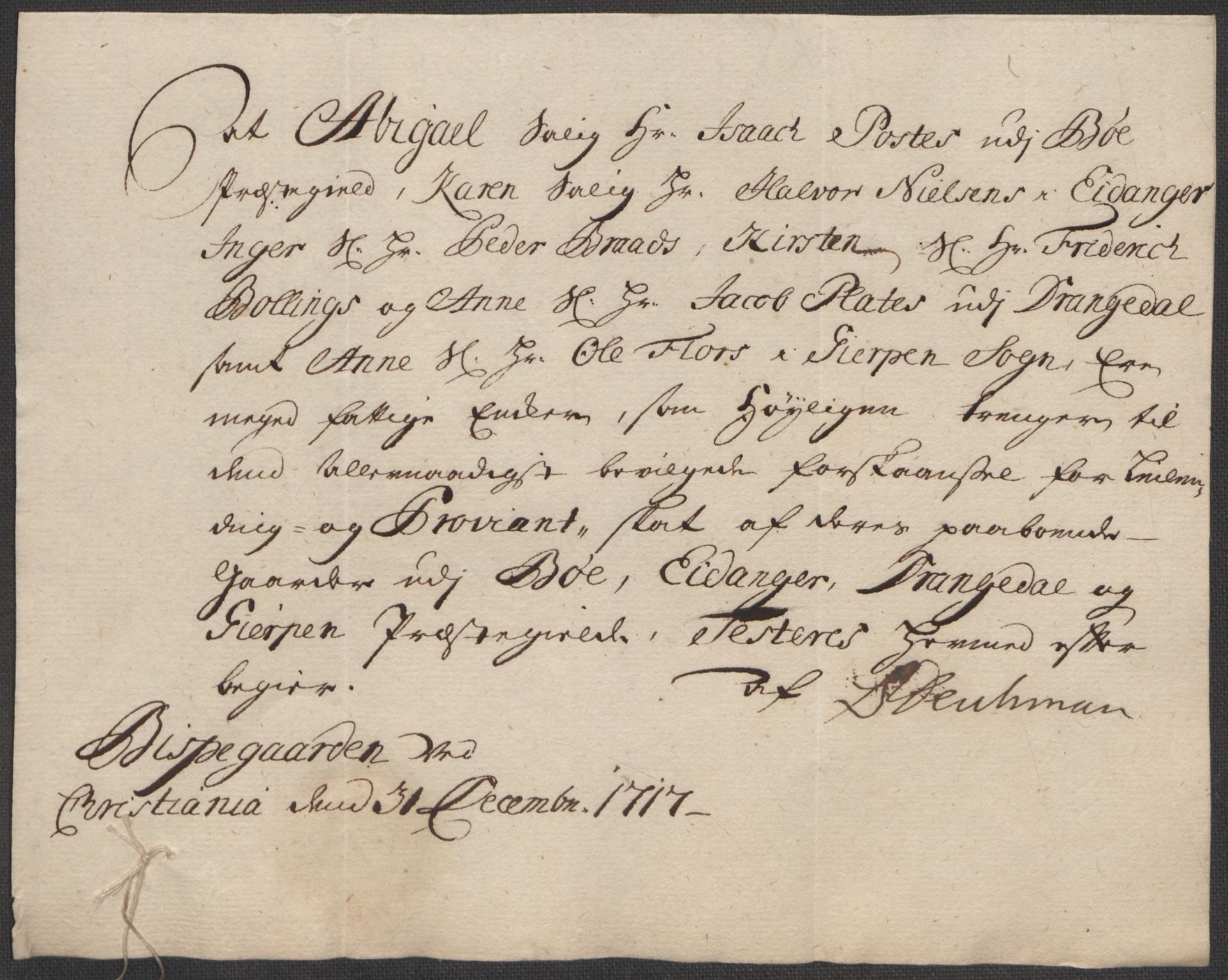 Rentekammeret inntil 1814, Reviderte regnskaper, Fogderegnskap, RA/EA-4092/R36/L2129: Fogderegnskap Øvre og Nedre Telemark og Bamble, 1717, s. 359