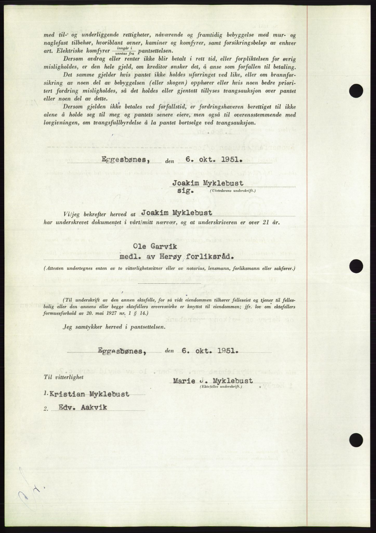 Søre Sunnmøre sorenskriveri, AV/SAT-A-4122/1/2/2C/L0120: Pantebok nr. 8B, 1951-1951, Dagboknr: 2256/1951