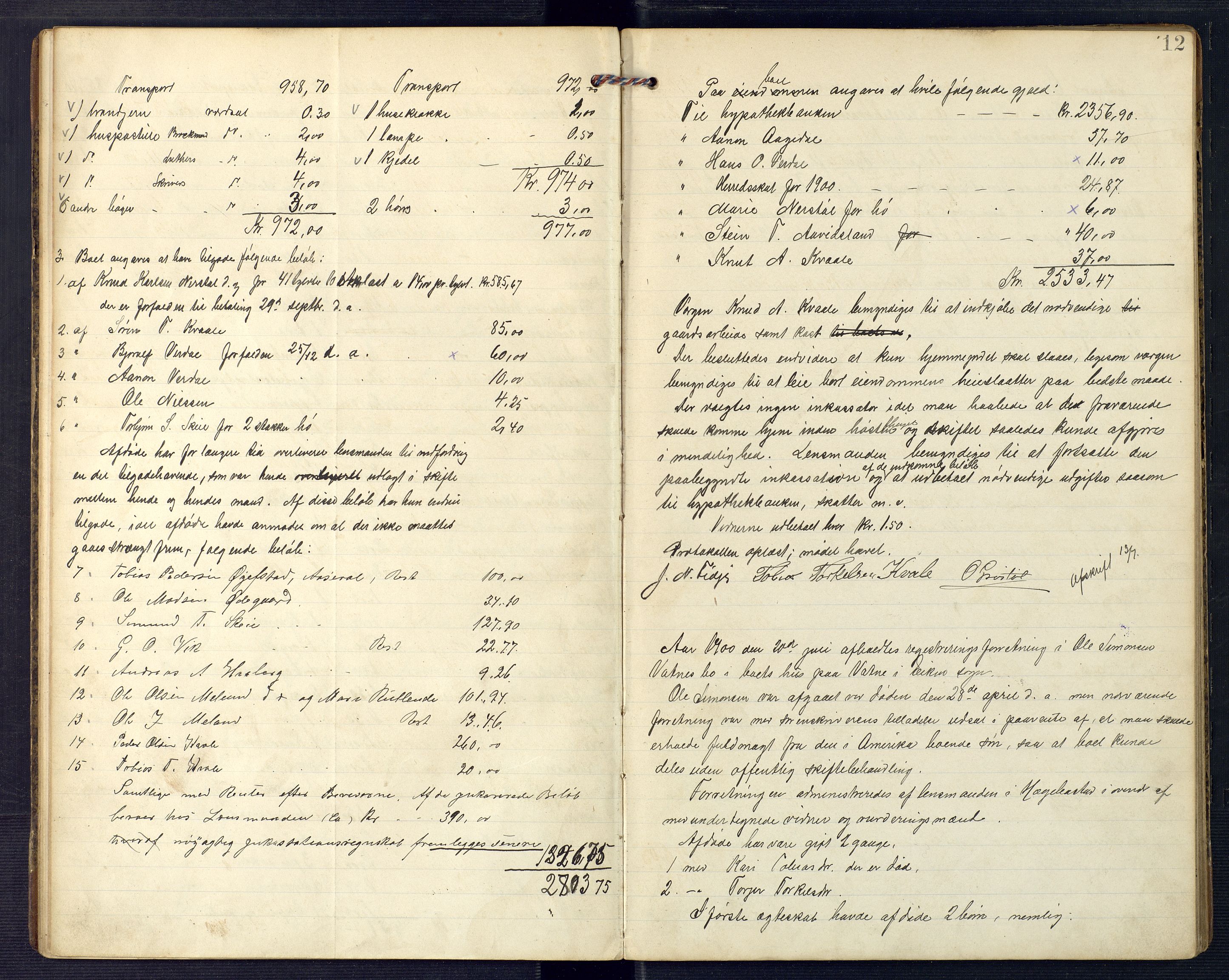 Lyngdal sorenskriveri, AV/SAK-1221-0004/H/Hc/L0862: Skifteregistreringsprotokoll nr. 12, Hægebostad tinglag, 1898-1905, s. 11b-12a
