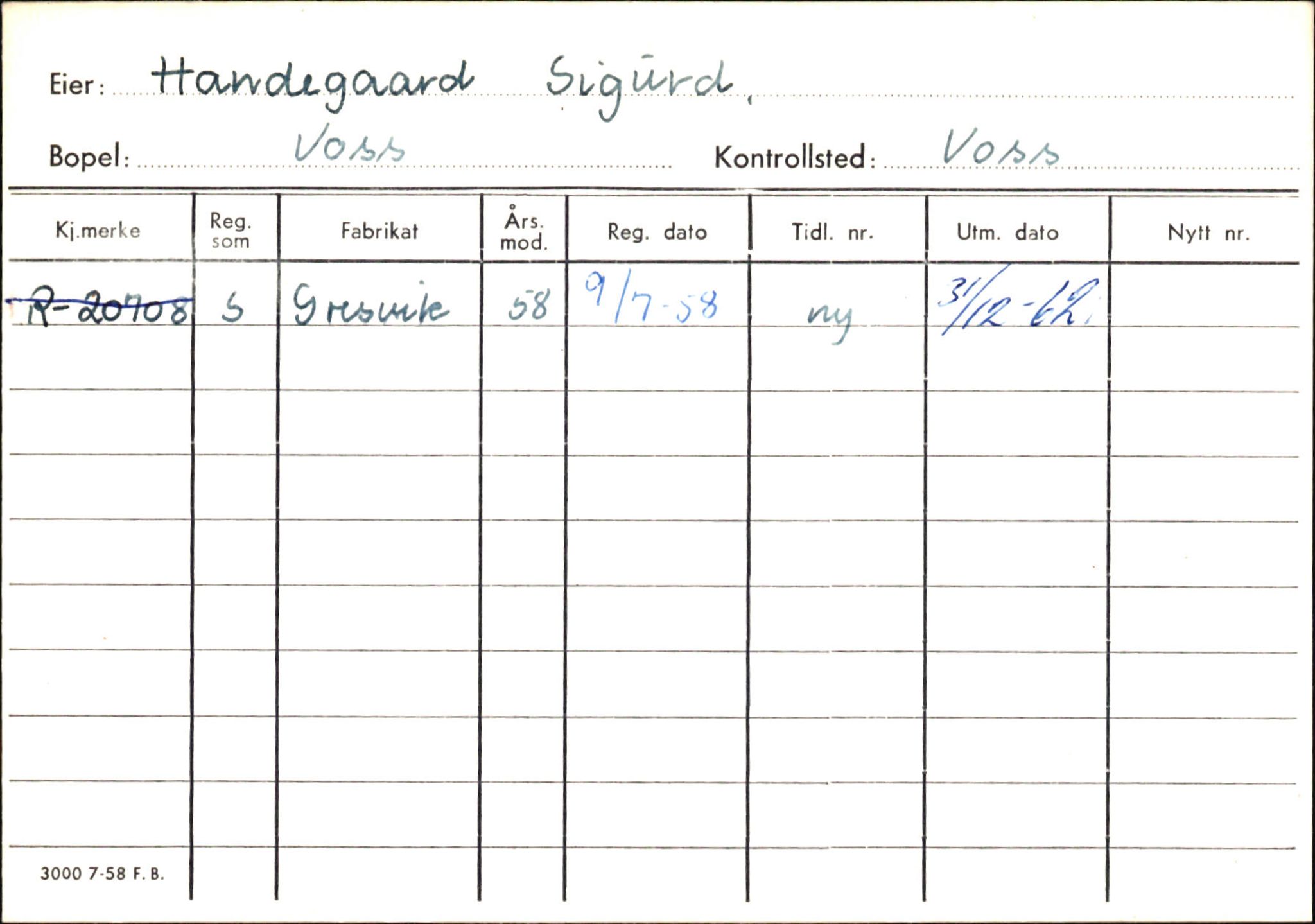 Statens vegvesen, Hordaland vegkontor, AV/SAB-A-5201/2/Ha/L0018: R-eierkort H, 1920-1971, s. 723