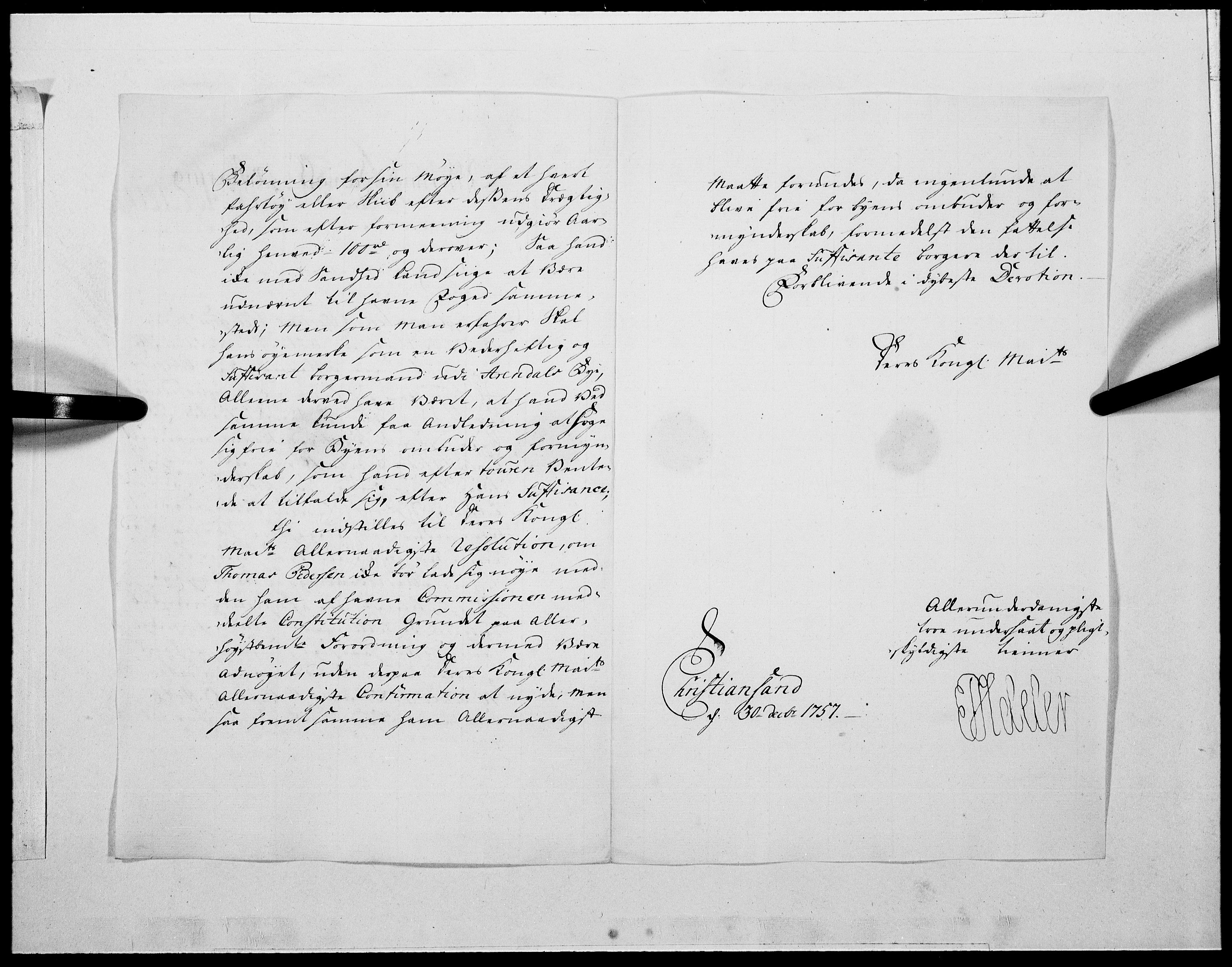 Danske Kanselli 1572-1799, AV/RA-EA-3023/F/Fc/Fcc/Fcca/L0175: Norske innlegg 1572-1799, 1758, s. 41