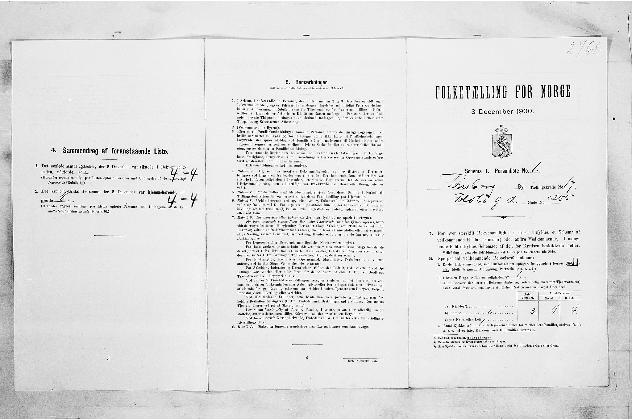 RA, Folketelling 1900 for 0705 Tønsberg kjøpstad, 1900, s. 2627