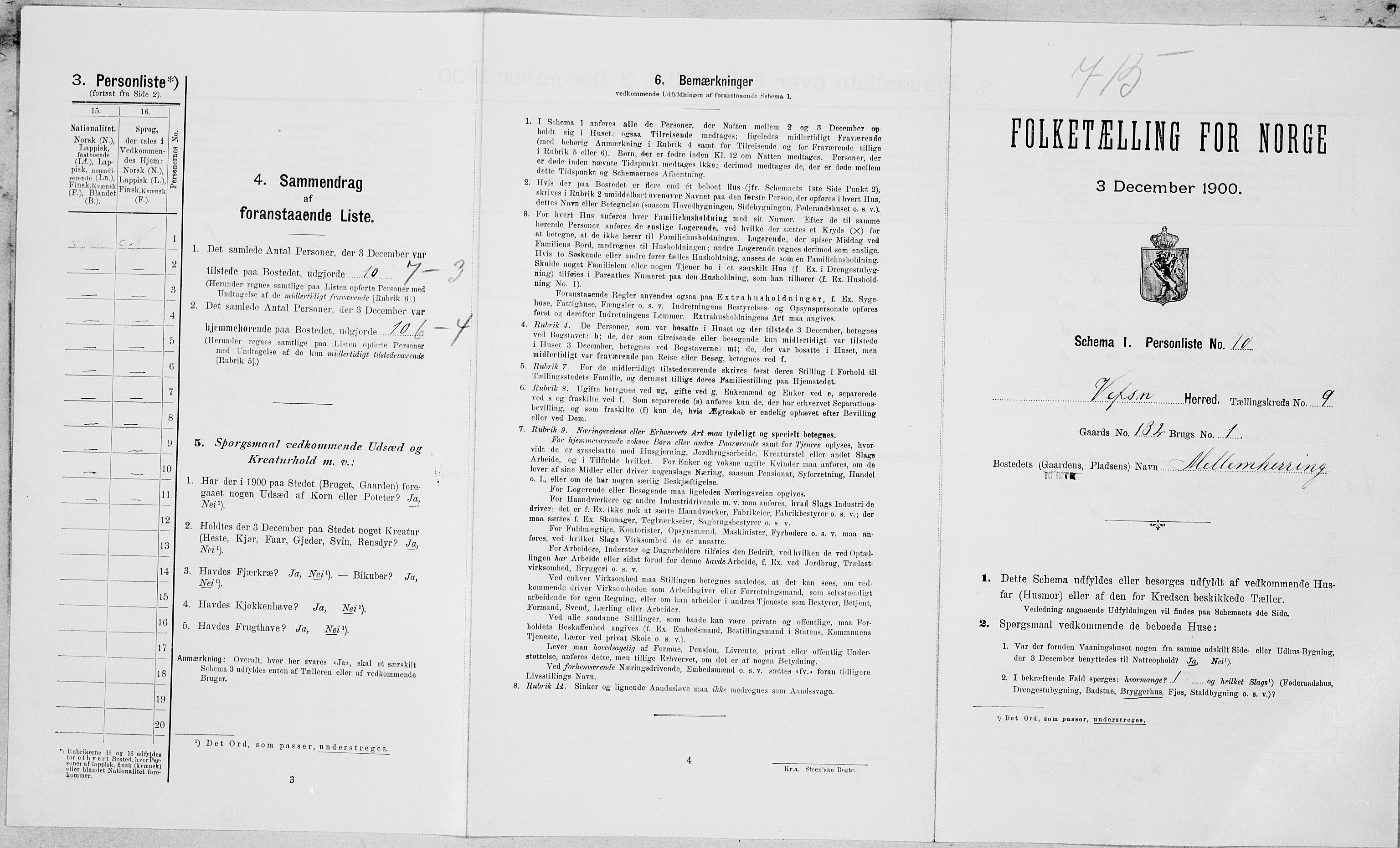 SAT, Folketelling 1900 for 1824 Vefsn herred, 1900, s. 775