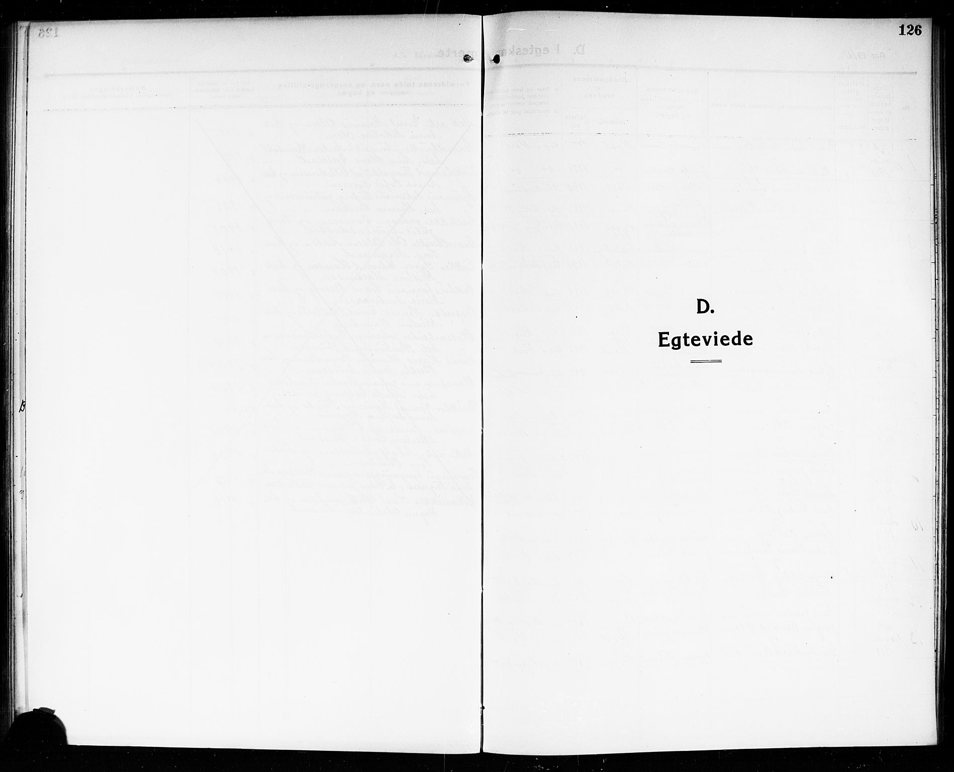 Moss prestekontor Kirkebøker, SAO/A-2003/G/Gb/L0003: Klokkerbok nr. II 3, 1910-1919, s. 126