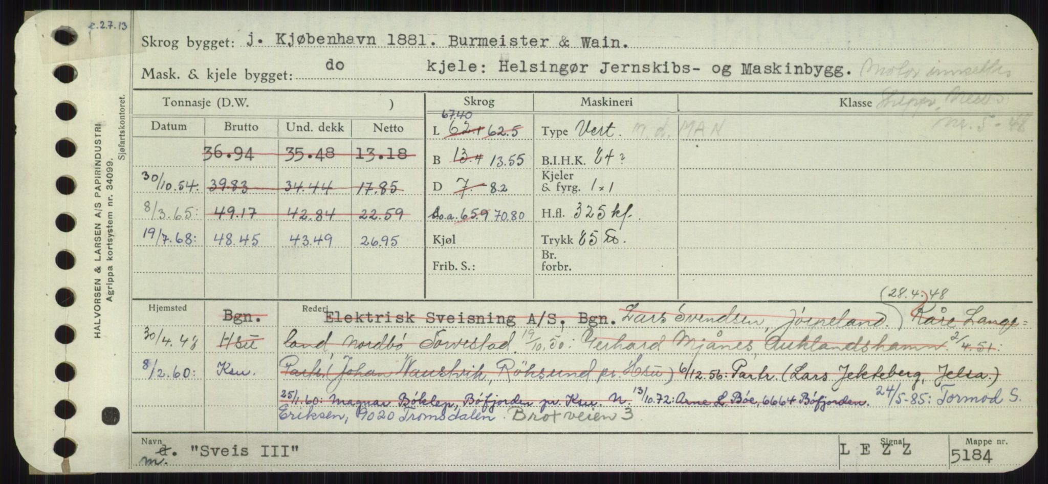 Sjøfartsdirektoratet med forløpere, Skipsmålingen, RA/S-1627/H/Ha/L0005/0002: Fartøy, S-Sven / Fartøy, Skjo-Sven, s. 867