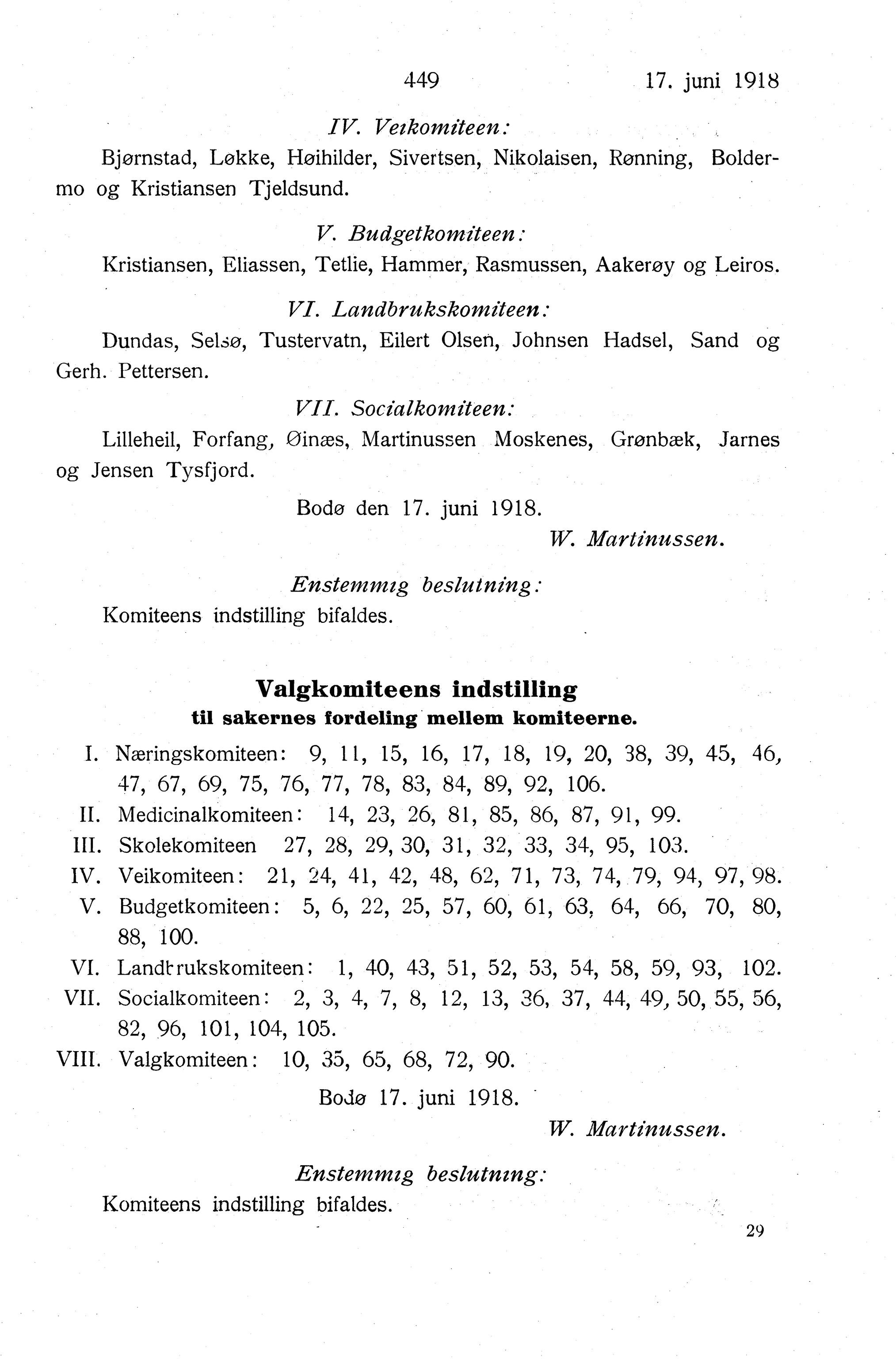 Nordland Fylkeskommune. Fylkestinget, AIN/NFK-17/176/A/Ac/L0041: Fylkestingsforhandlinger 1918, 1918