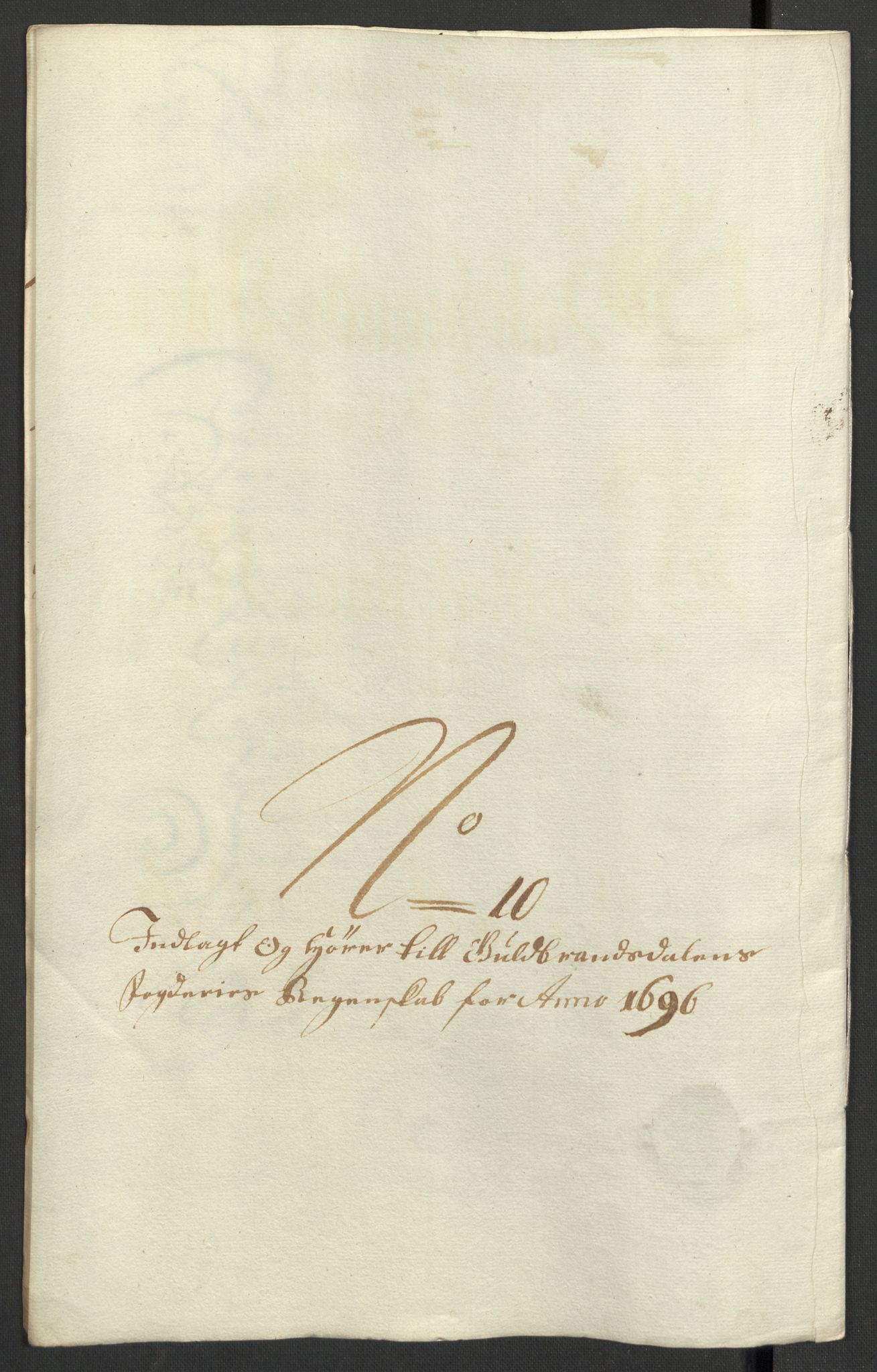 Rentekammeret inntil 1814, Reviderte regnskaper, Fogderegnskap, RA/EA-4092/R17/L1170: Fogderegnskap Gudbrandsdal, 1696-1697, s. 128