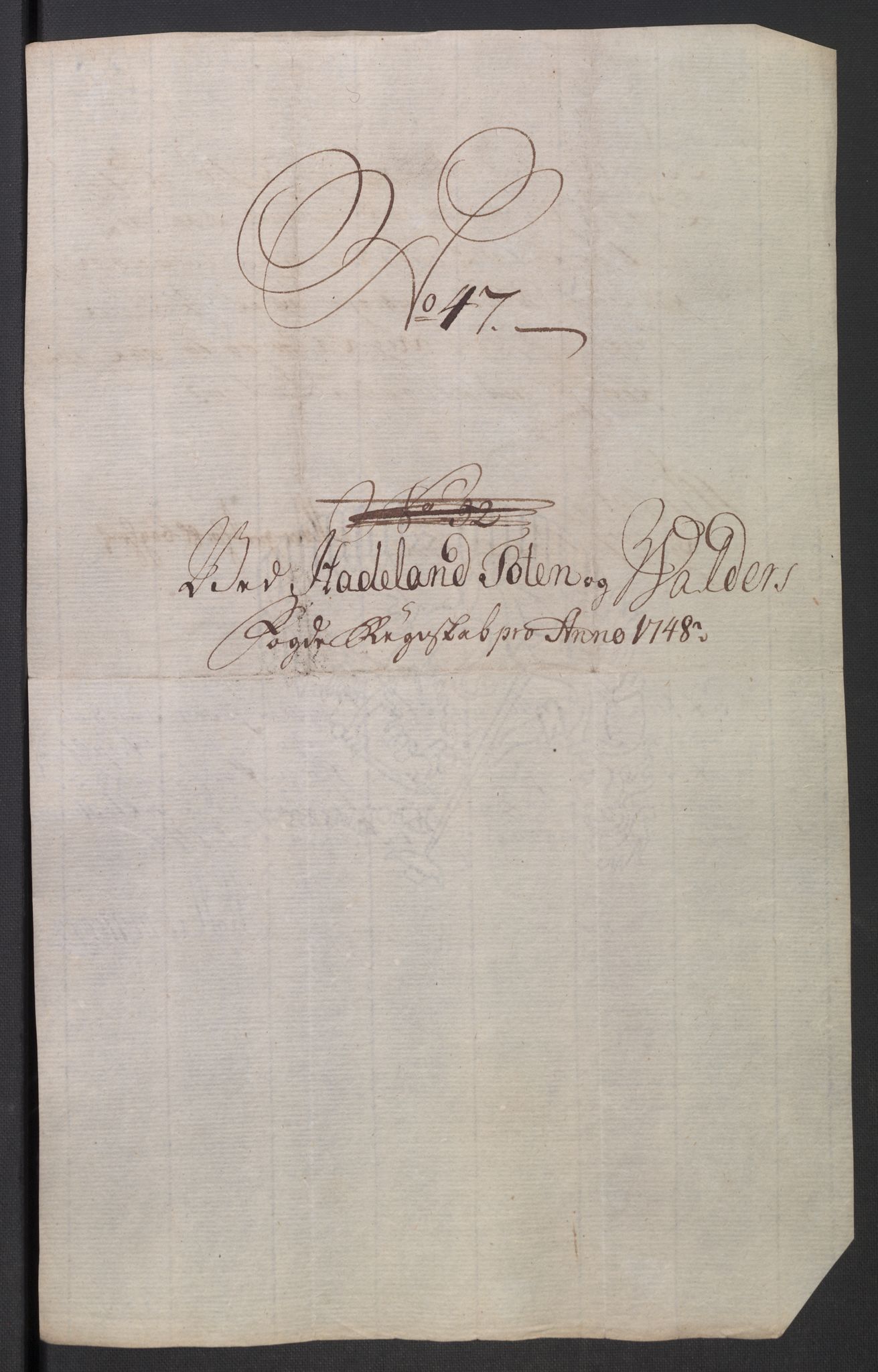 Rentekammeret inntil 1814, Reviderte regnskaper, Fogderegnskap, AV/RA-EA-4092/R18/L1346: Fogderegnskap Hadeland, Toten og Valdres, 1747-1748, s. 456