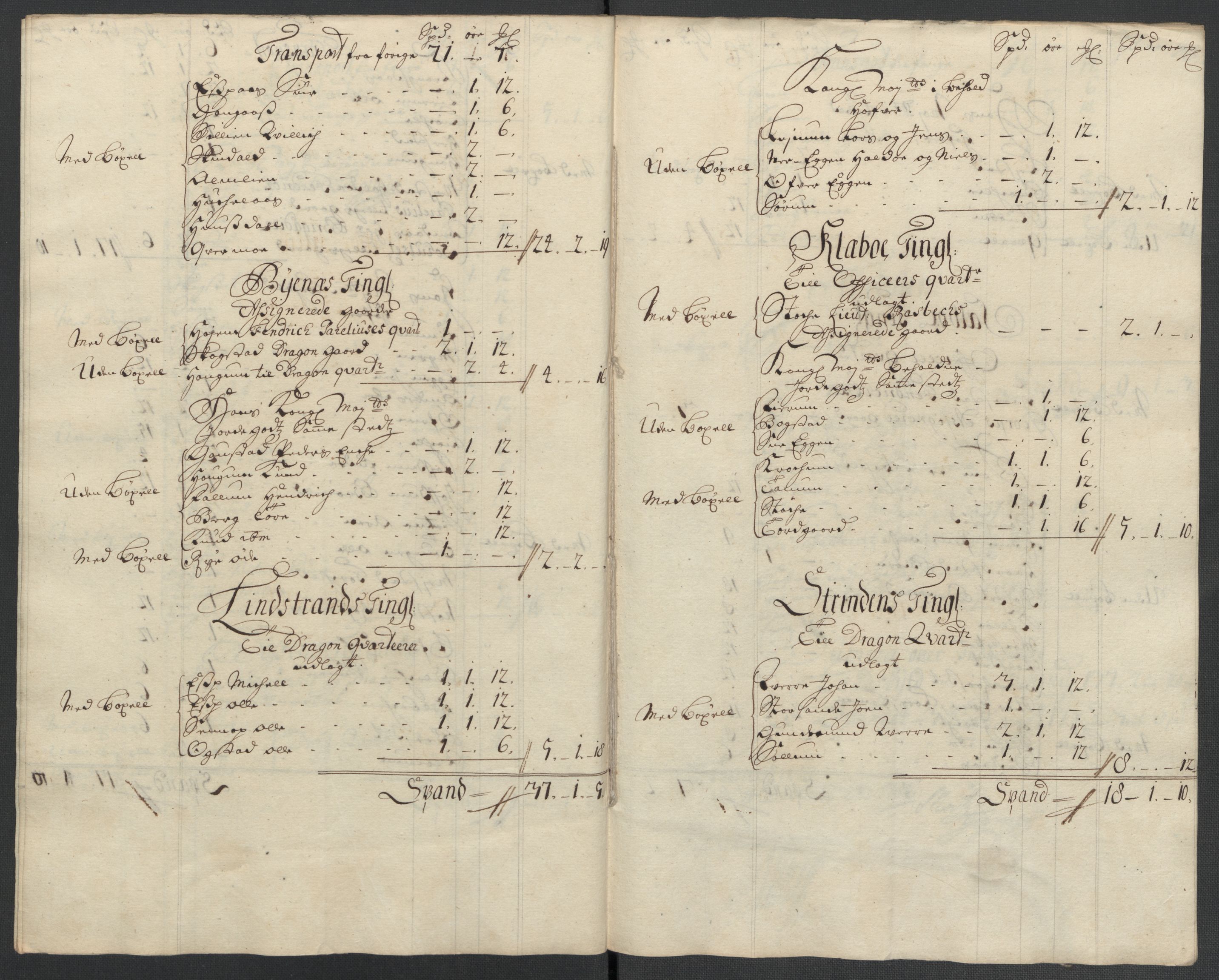 Rentekammeret inntil 1814, Reviderte regnskaper, Fogderegnskap, AV/RA-EA-4092/R61/L4109: Fogderegnskap Strinda og Selbu, 1704-1706, s. 582