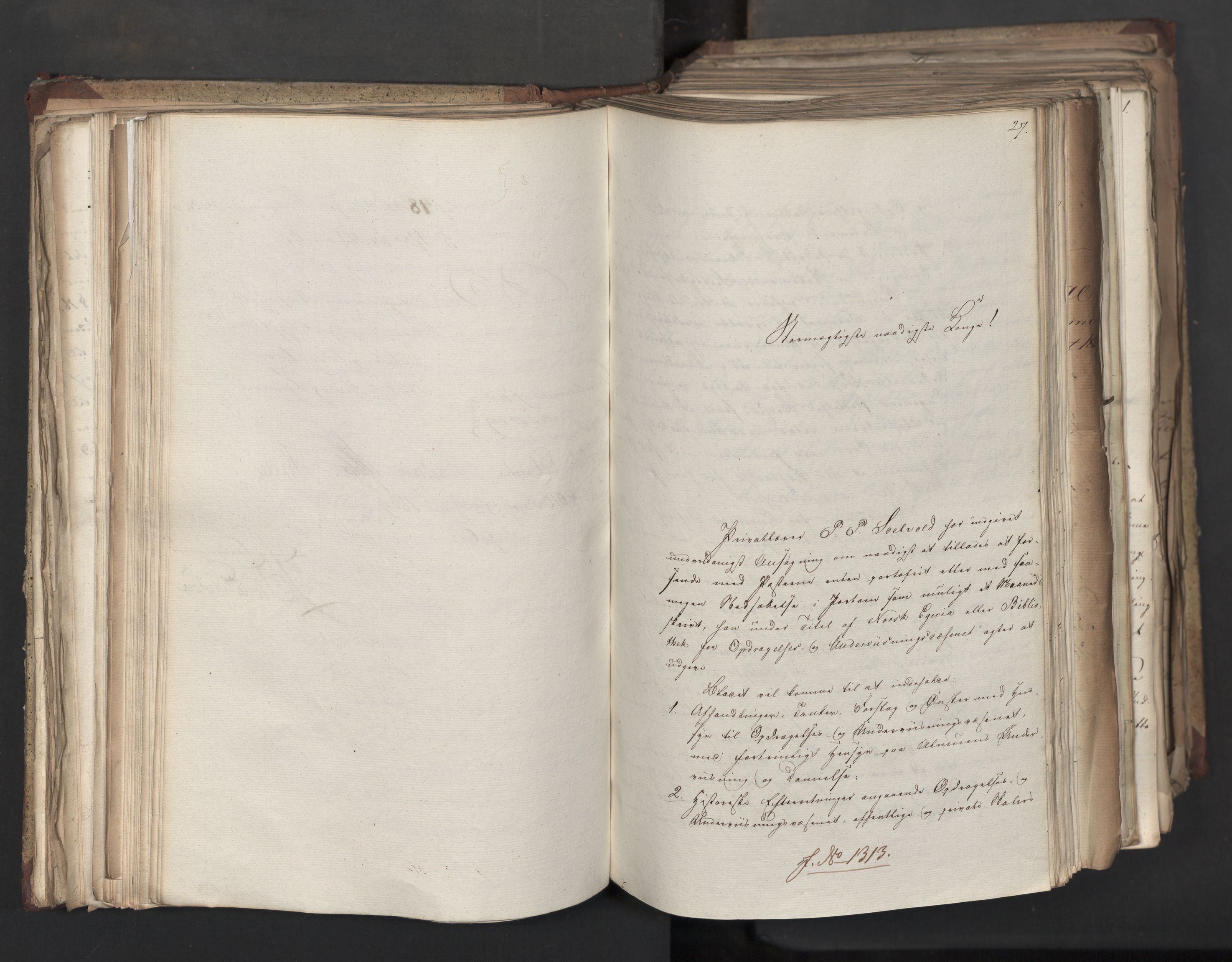 Statsrådsavdelingen i Stockholm, AV/RA-S-1003/D/Da/L0060: Regjeringsinnstillinger nr. 1276-1500, 1829, s. 151