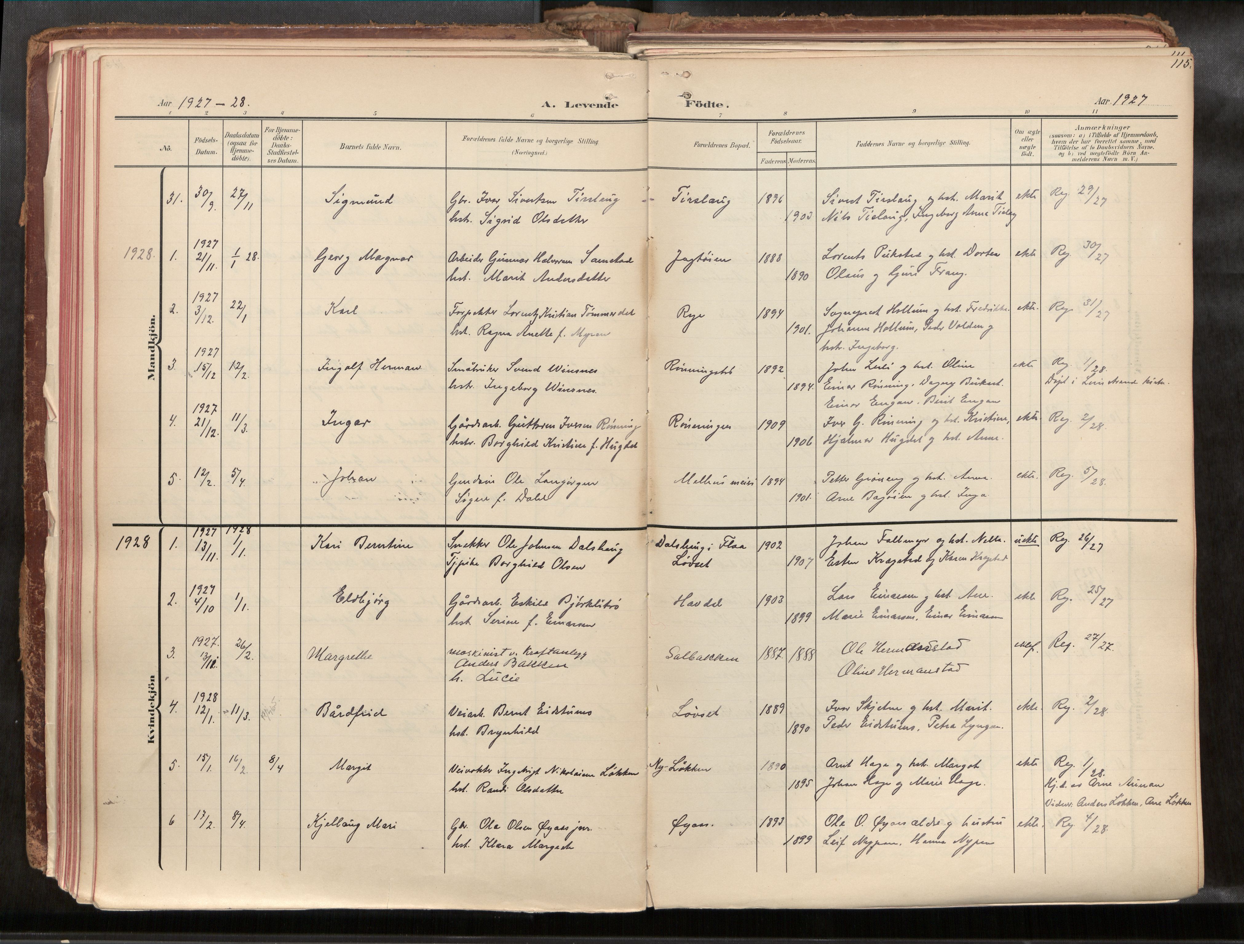 Ministerialprotokoller, klokkerbøker og fødselsregistre - Sør-Trøndelag, AV/SAT-A-1456/691/L1085b: Ministerialbok nr. 691A18, 1908-1930, s. 115