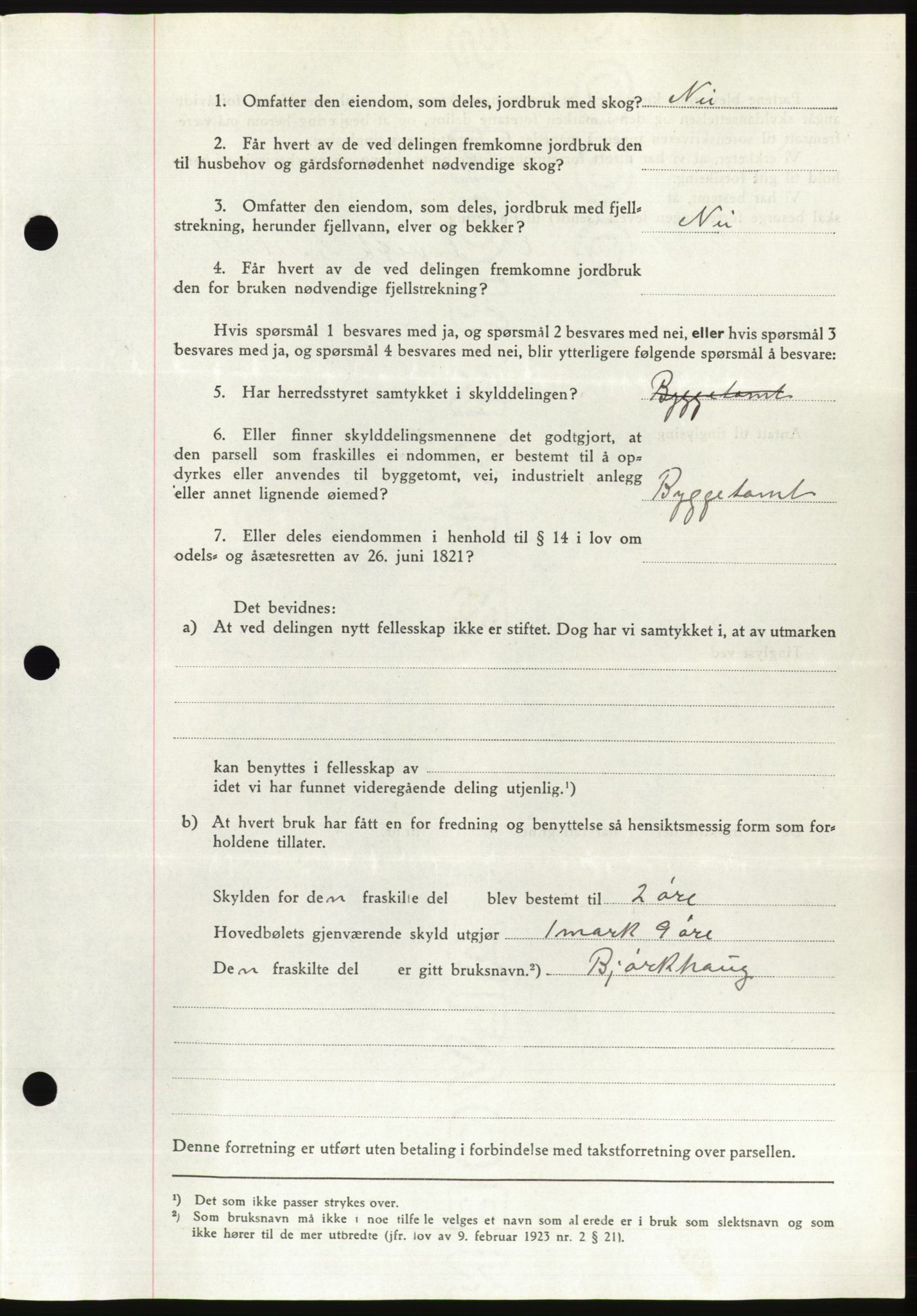 Søre Sunnmøre sorenskriveri, AV/SAT-A-4122/1/2/2C/L0078: Pantebok nr. 4A, 1946-1946, Dagboknr: 440/1946