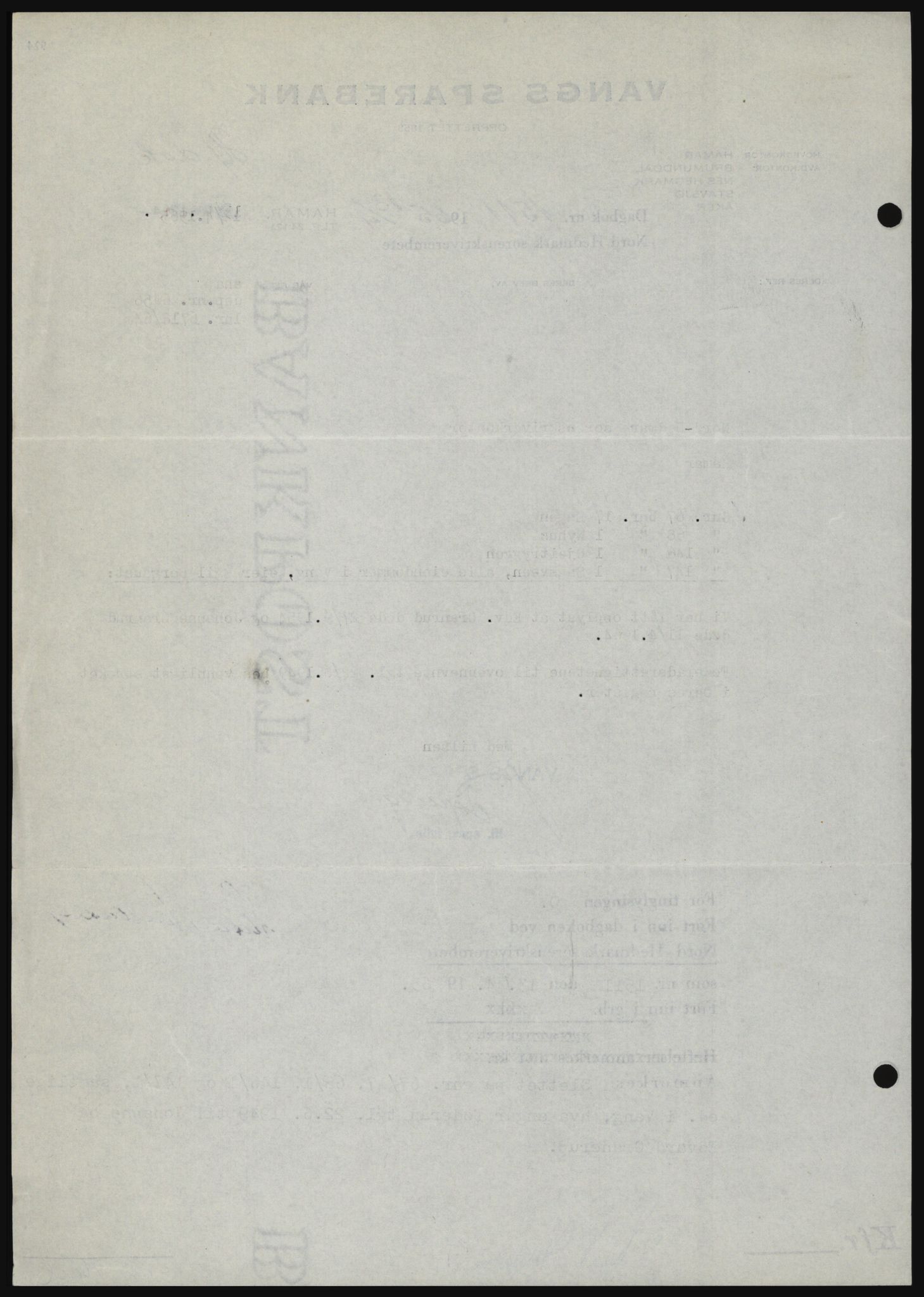 Nord-Hedmark sorenskriveri, SAH/TING-012/H/Hc/L0021: Pantebok nr. 21, 1964-1965, Dagboknr: 1511/1965