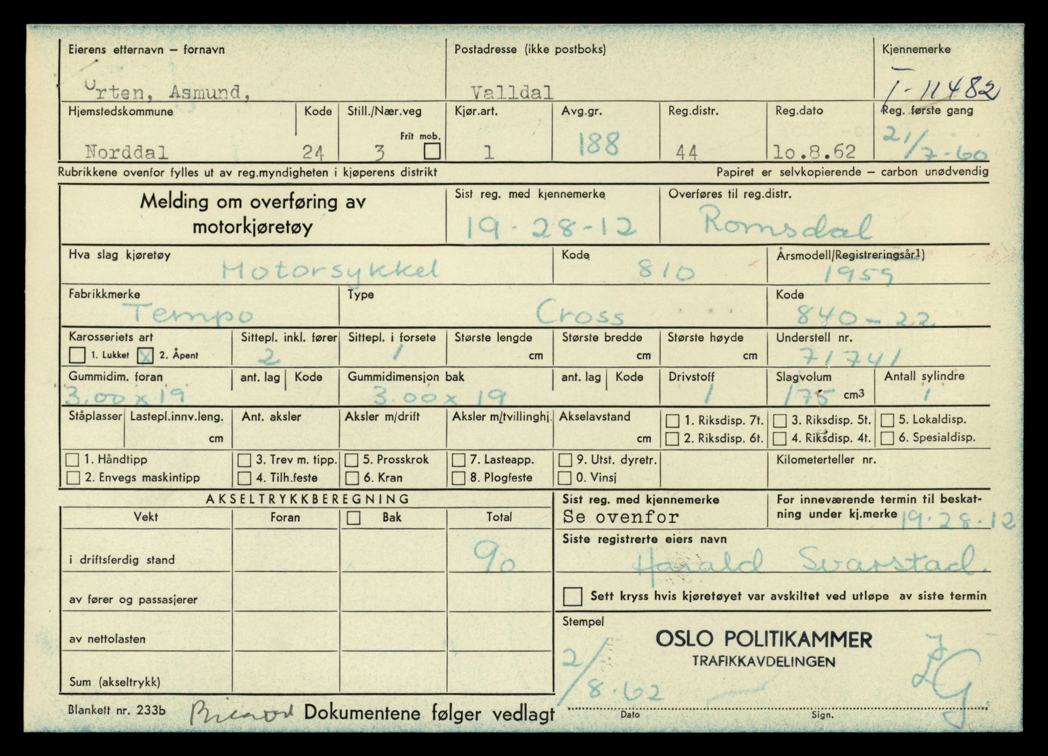 Møre og Romsdal vegkontor - Ålesund trafikkstasjon, AV/SAT-A-4099/F/Fe/L0029: Registreringskort for kjøretøy T 11430 - T 11619, 1927-1998, s. 943