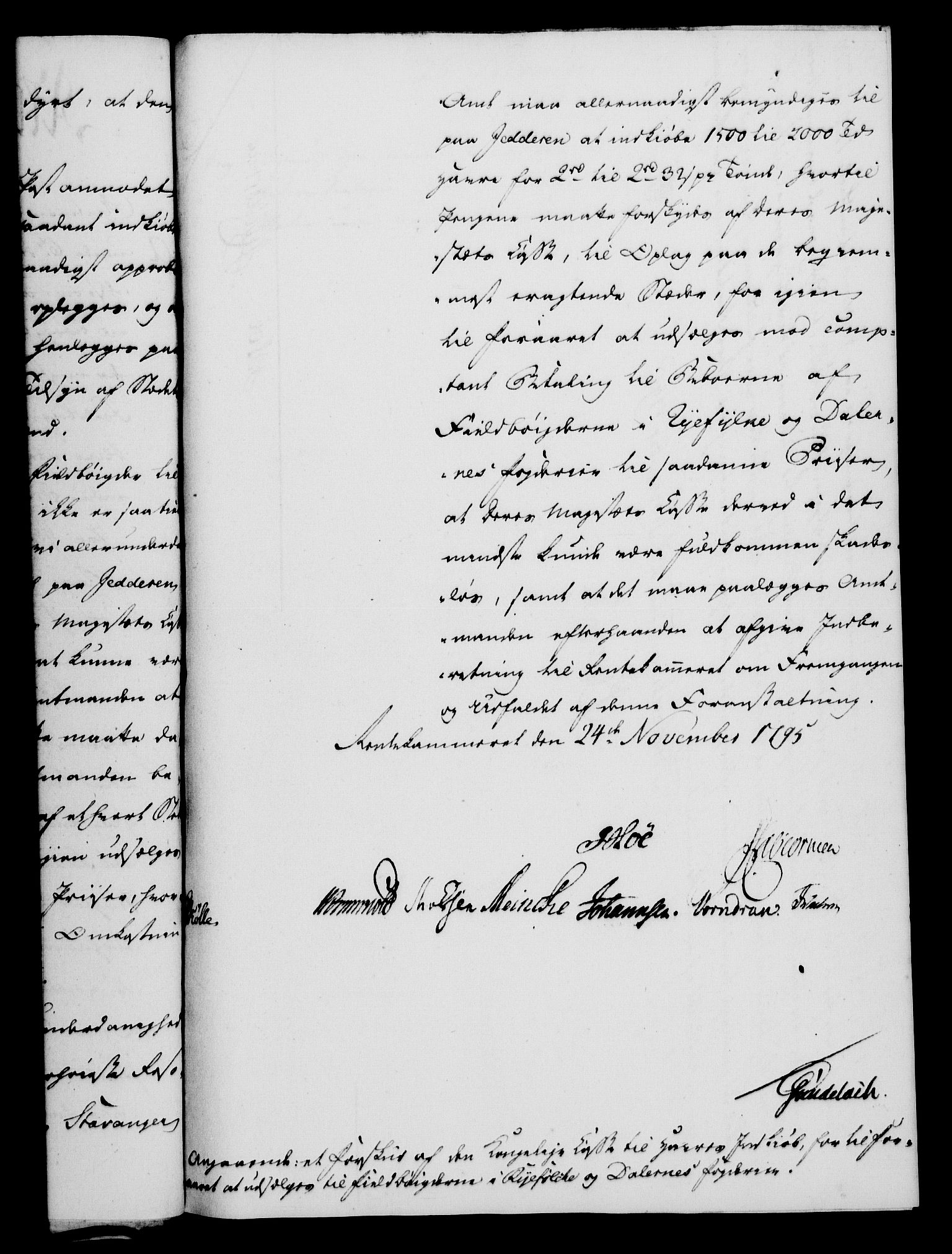 Rentekammeret, Kammerkanselliet, RA/EA-3111/G/Gf/Gfa/L0077: Norsk relasjons- og resolusjonsprotokoll (merket RK 52.77), 1795, s. 435
