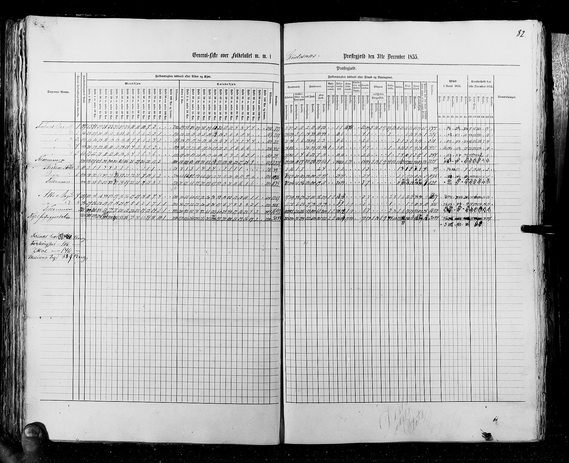 RA, Folketellingen 1855, bind 4: Stavanger amt og Søndre Bergenhus amt, 1855, s. 82